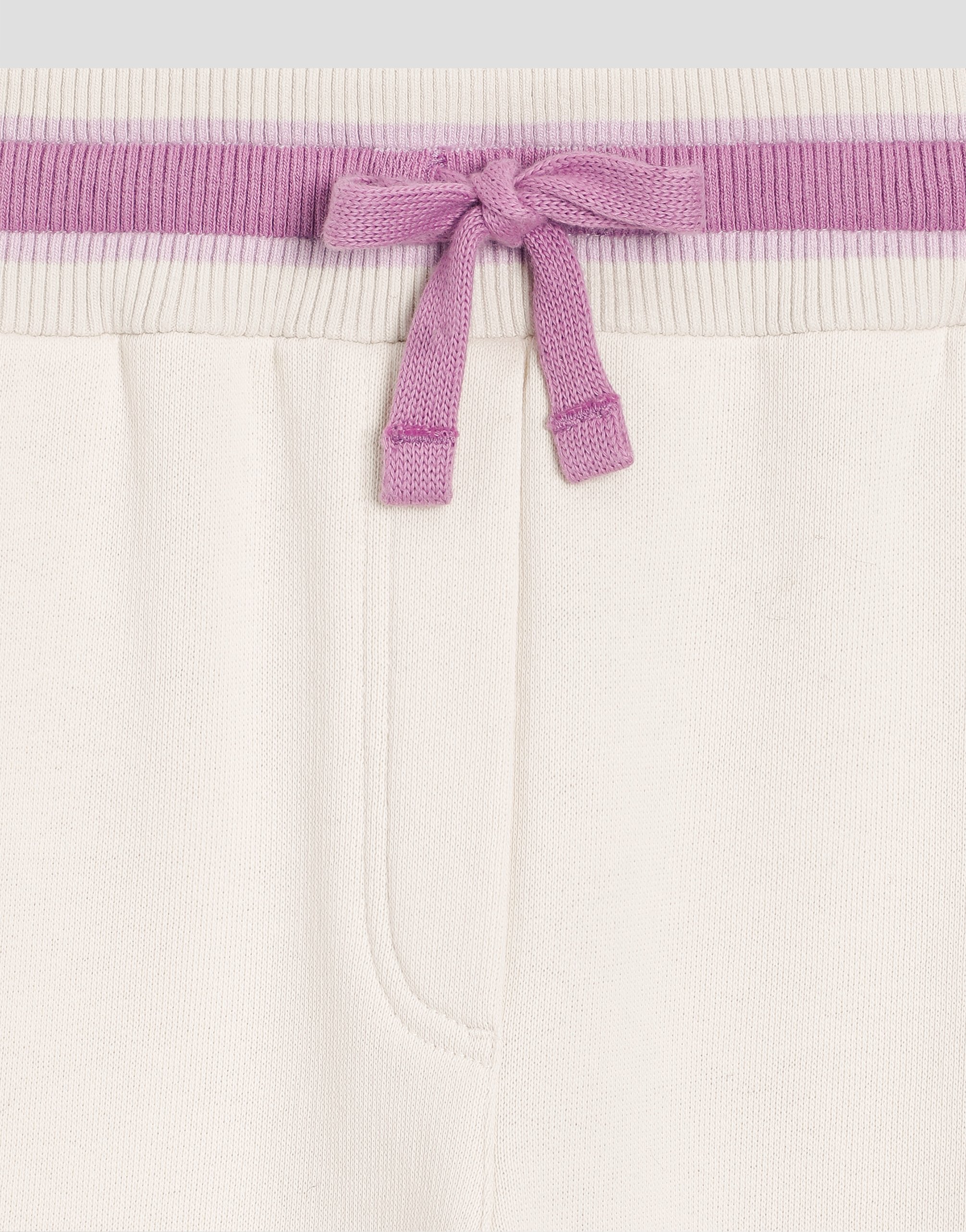 Oversized fleece trousers with violets embroidery and DG logo
