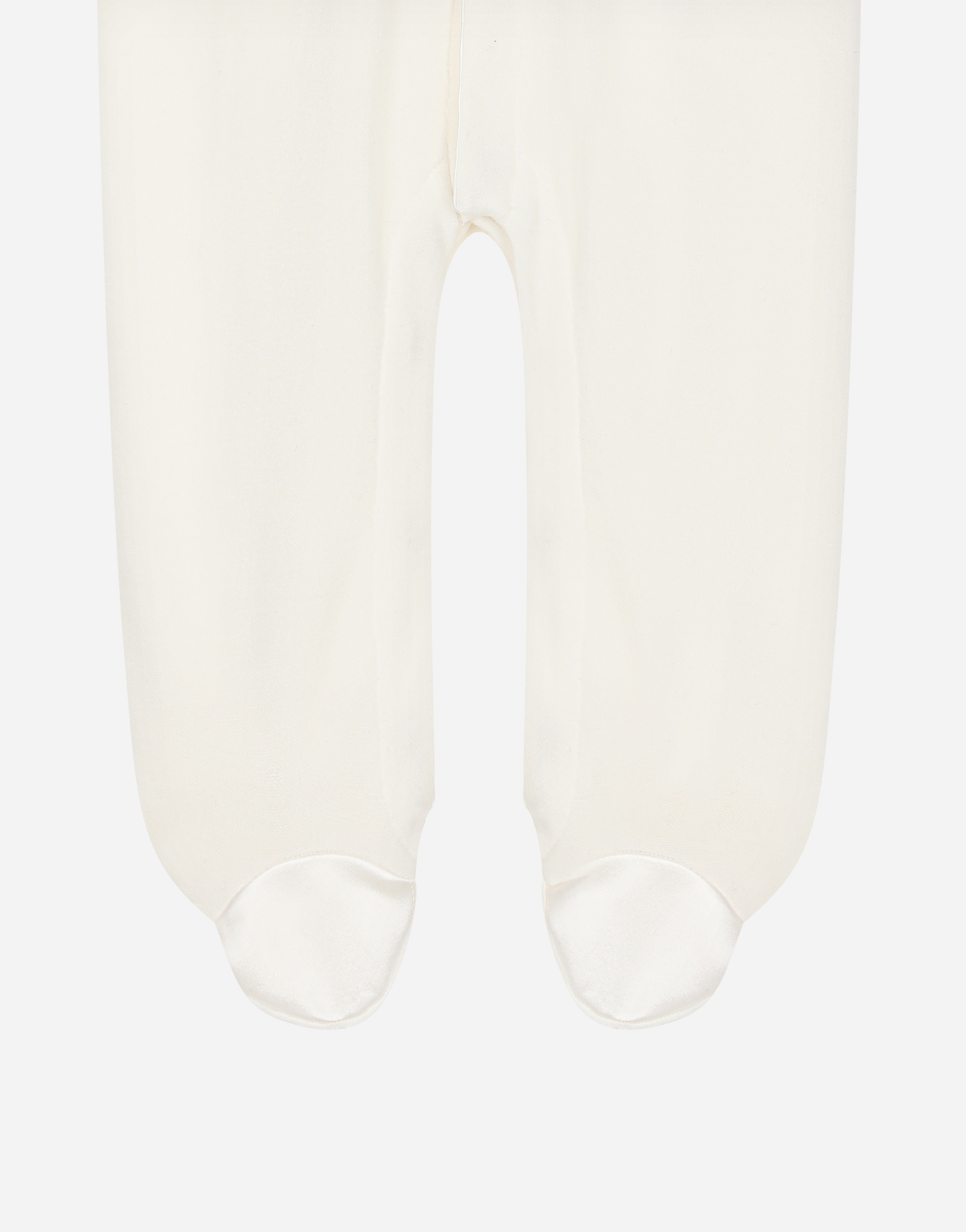 DOLCE & GABBANA INTERLOCK ONESIE WITH DUCHESSE DETAILS