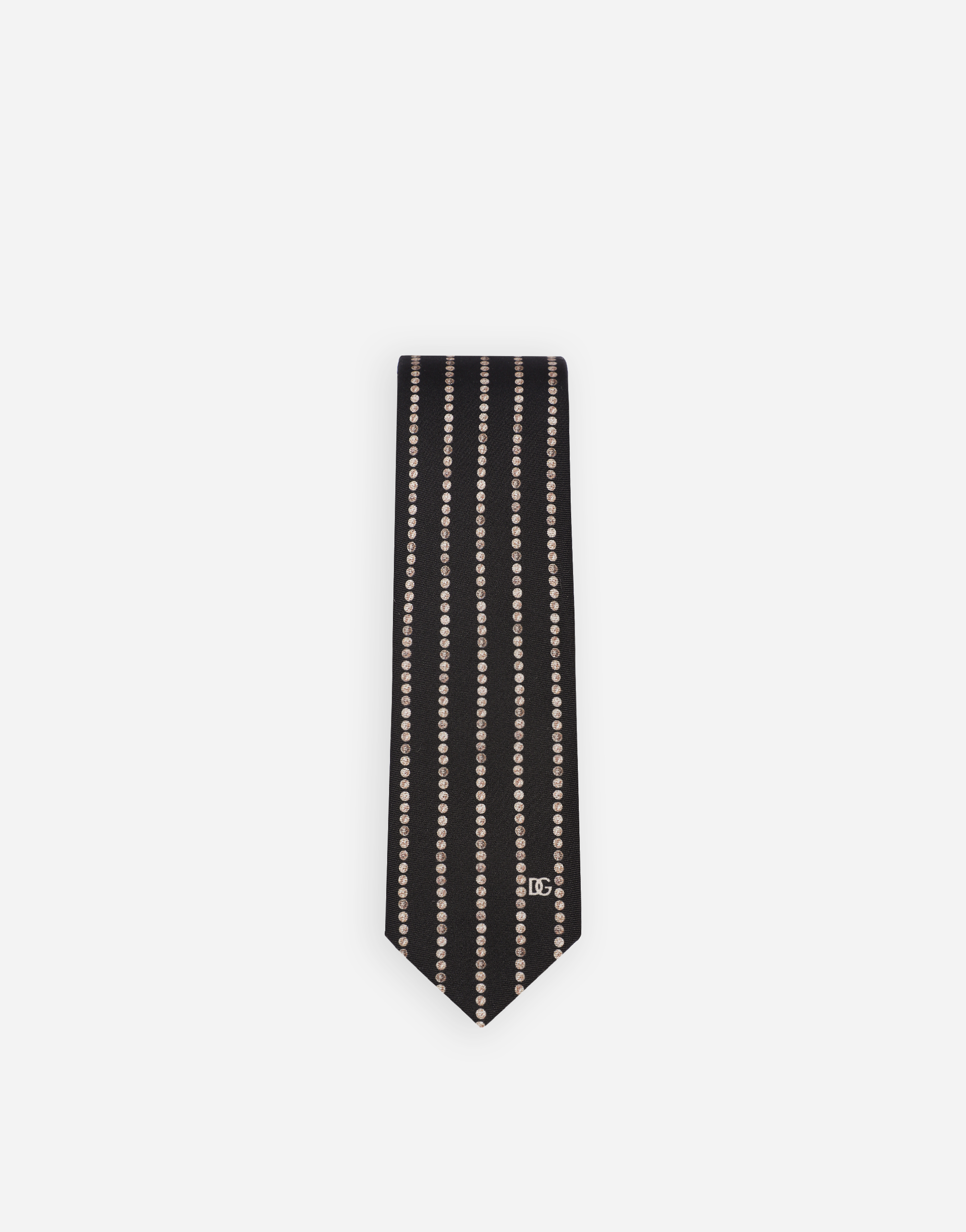DOLCE & GABBANA SMALL COIN PRINT 6-CM SILK BLADE TIE