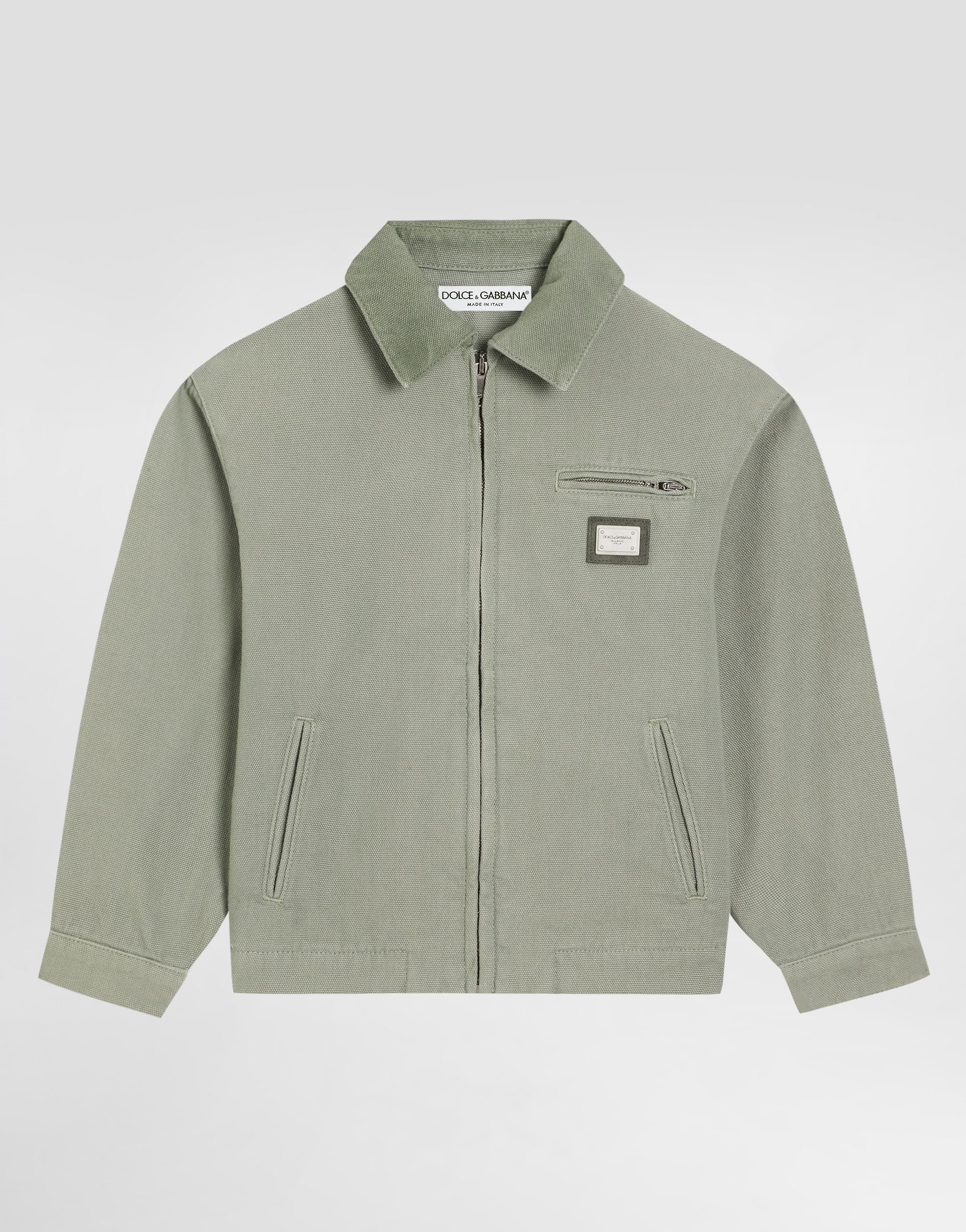 グリーンのボーイズ Canvas jacket | Dolce&Gabbana®