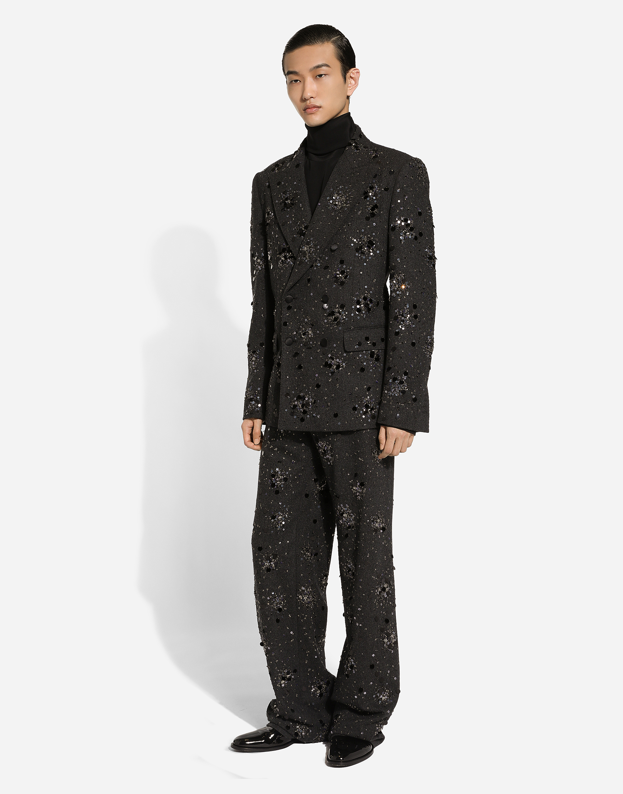 Classic embroidered pants