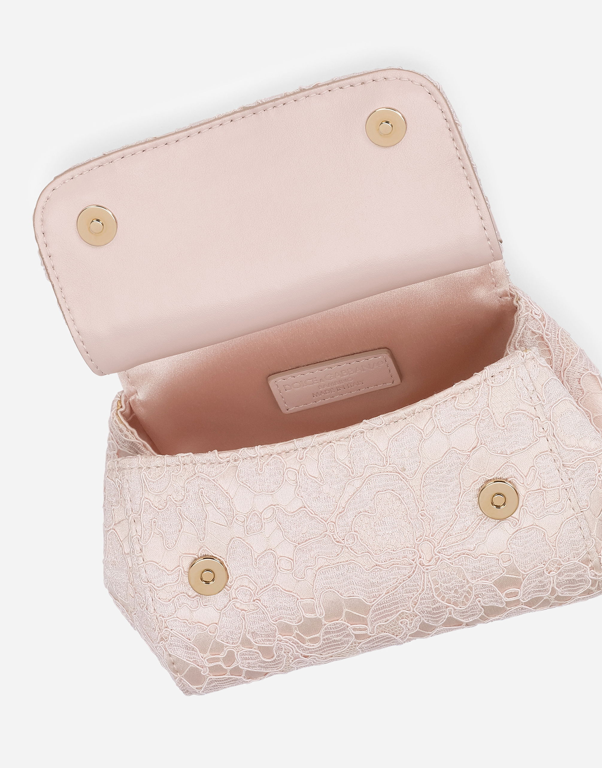 DOLCE & GABBANA CORDONETTO LACE MINI SICILY BAG