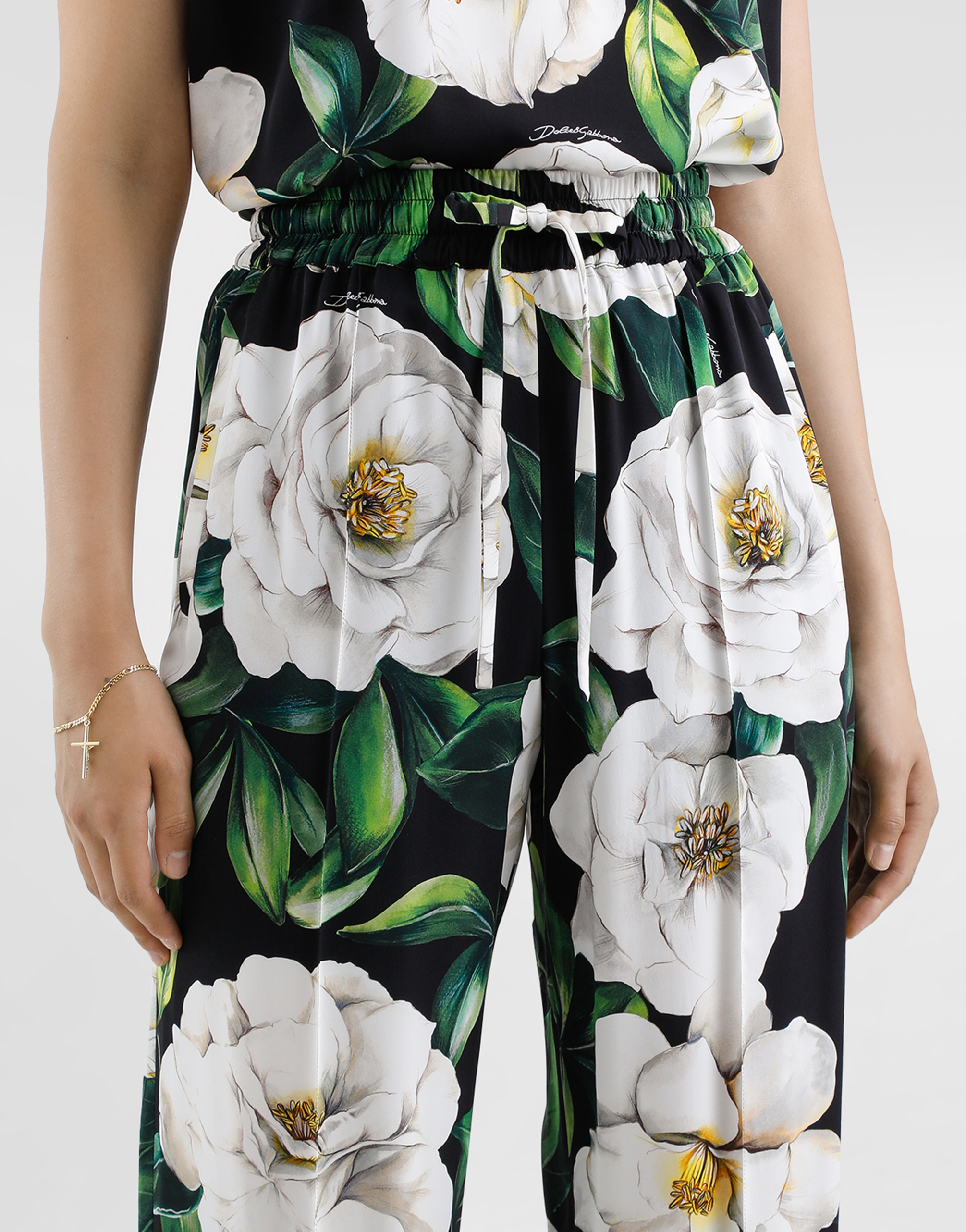 Dolce & Gabbana Wool Gabardine Shorts In Print