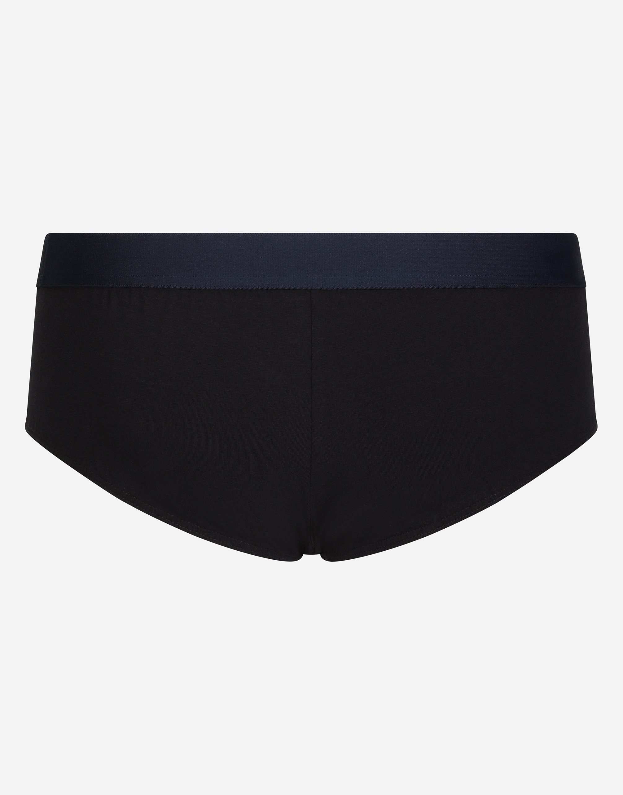 Dolce & Gabbana Brando Briefs In Two-way Stretch Cotton Jersey In Blue