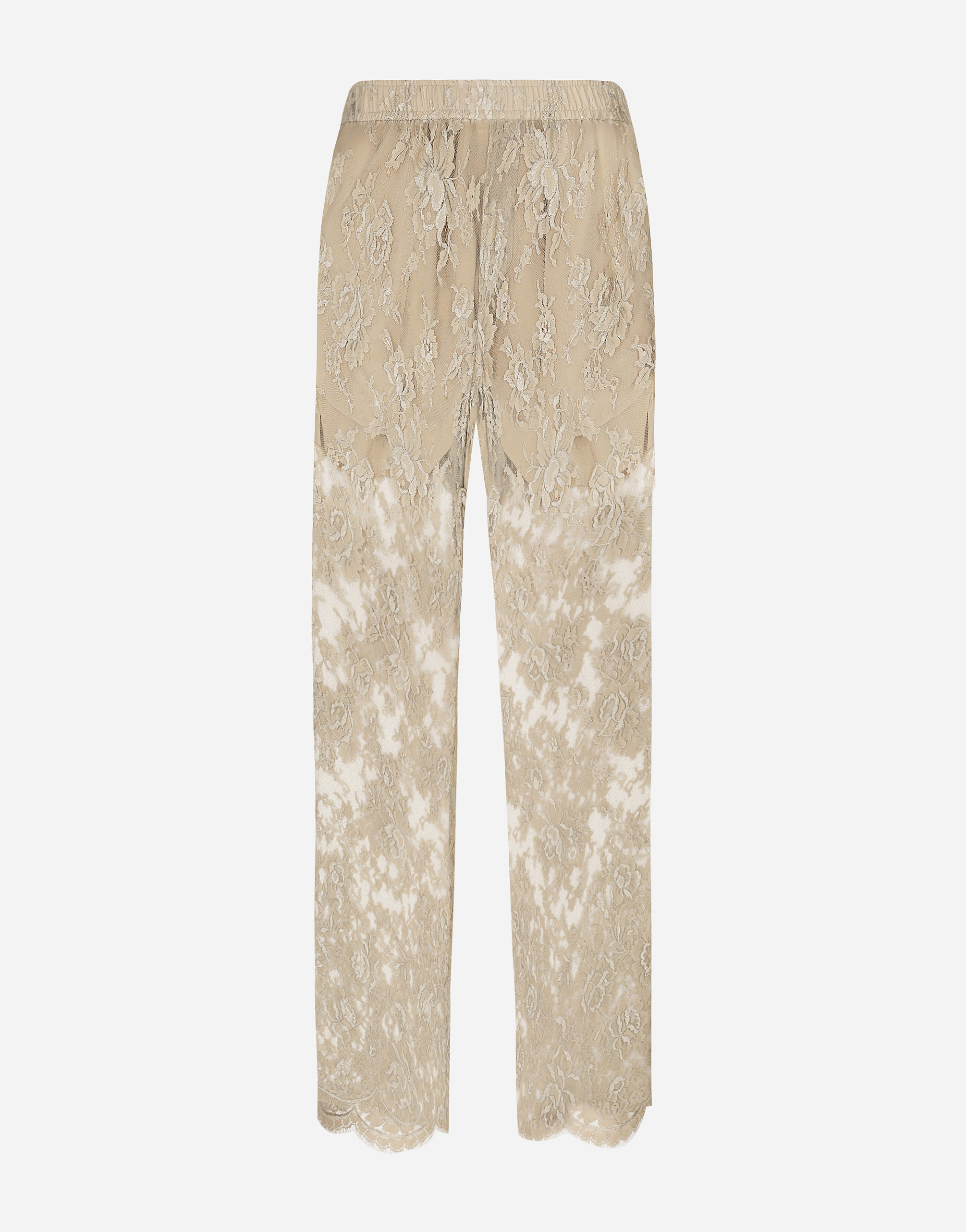 Dolce & Gabbana Tailored Galloon Lace Pants - Man Pants And Shorts Multi-colored