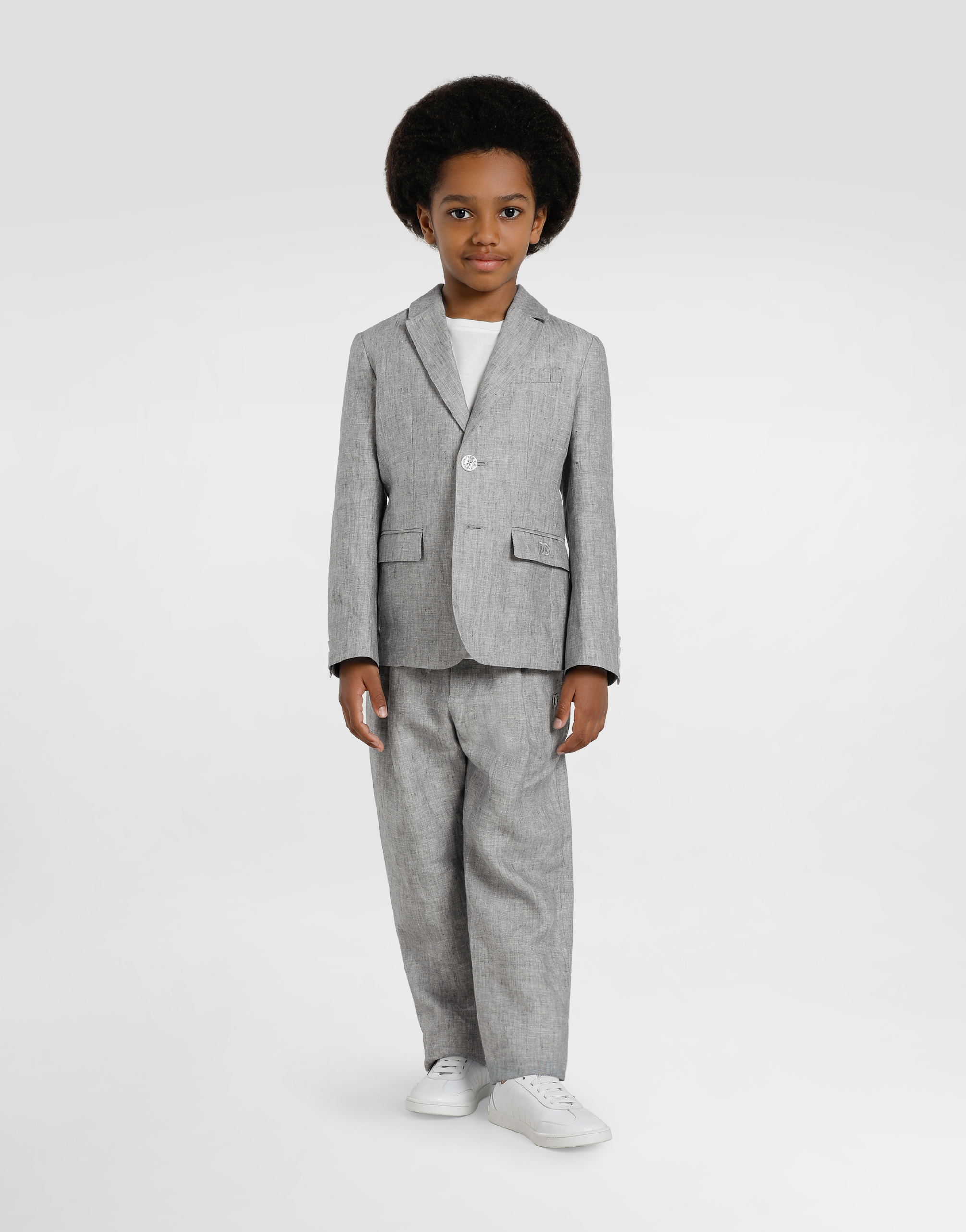 Dolce & Gabbana Single-breasted Linen Jacket