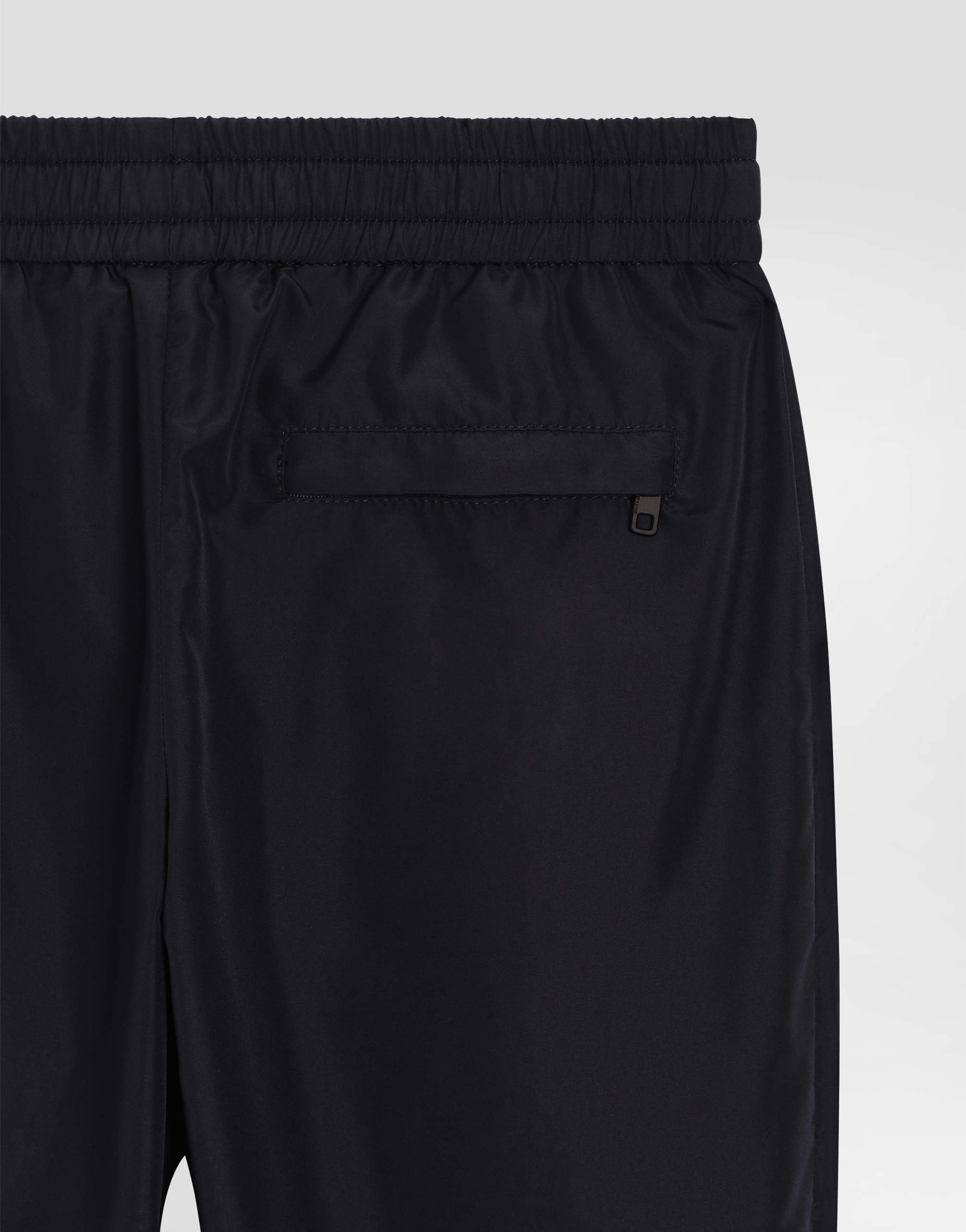 Dolce & Gabbana Nylon Jogging Pants With Branded Tag In Blue