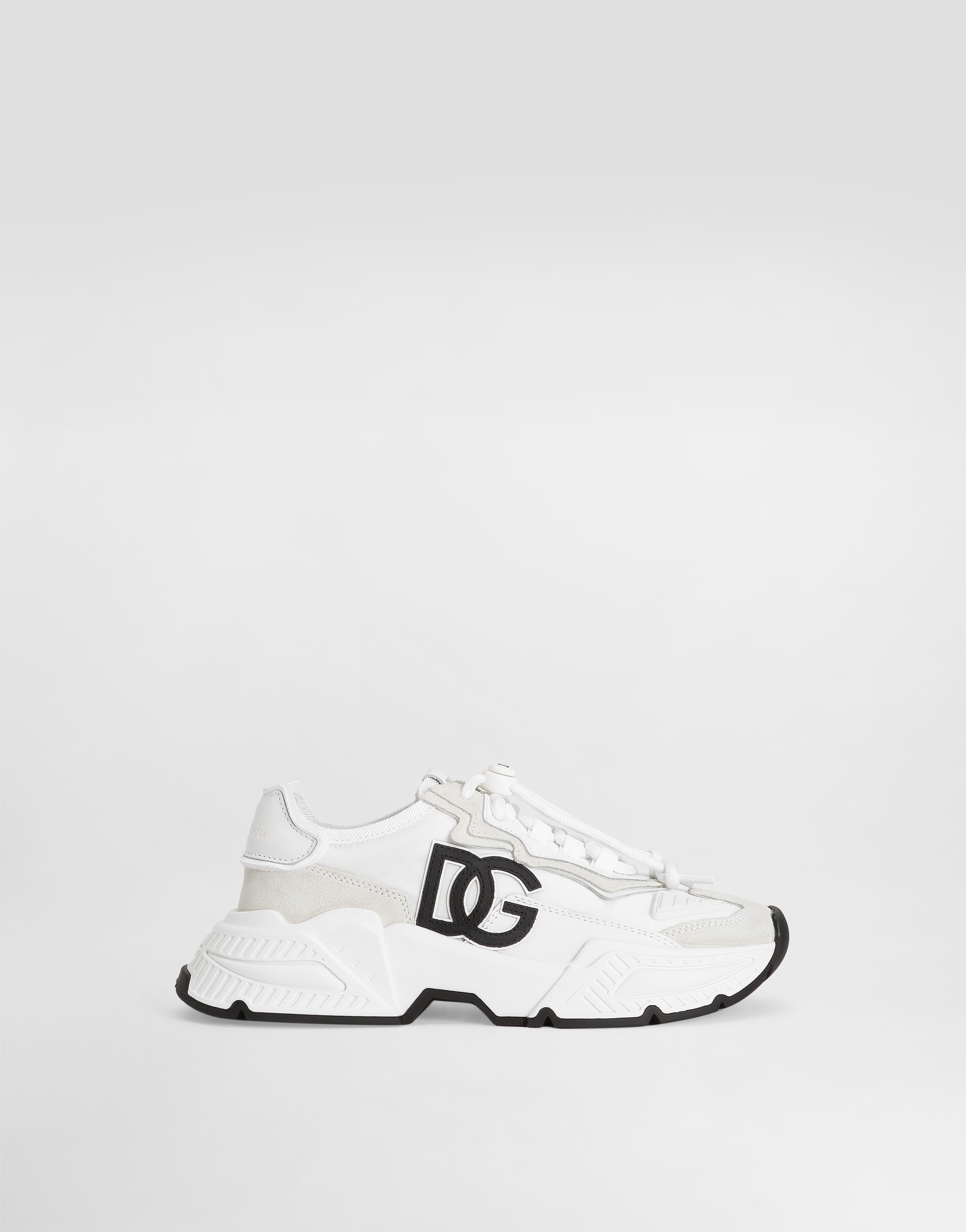 Dolce & Gabbana Nylon Daymaster Sneakers With Dg Logo In White
