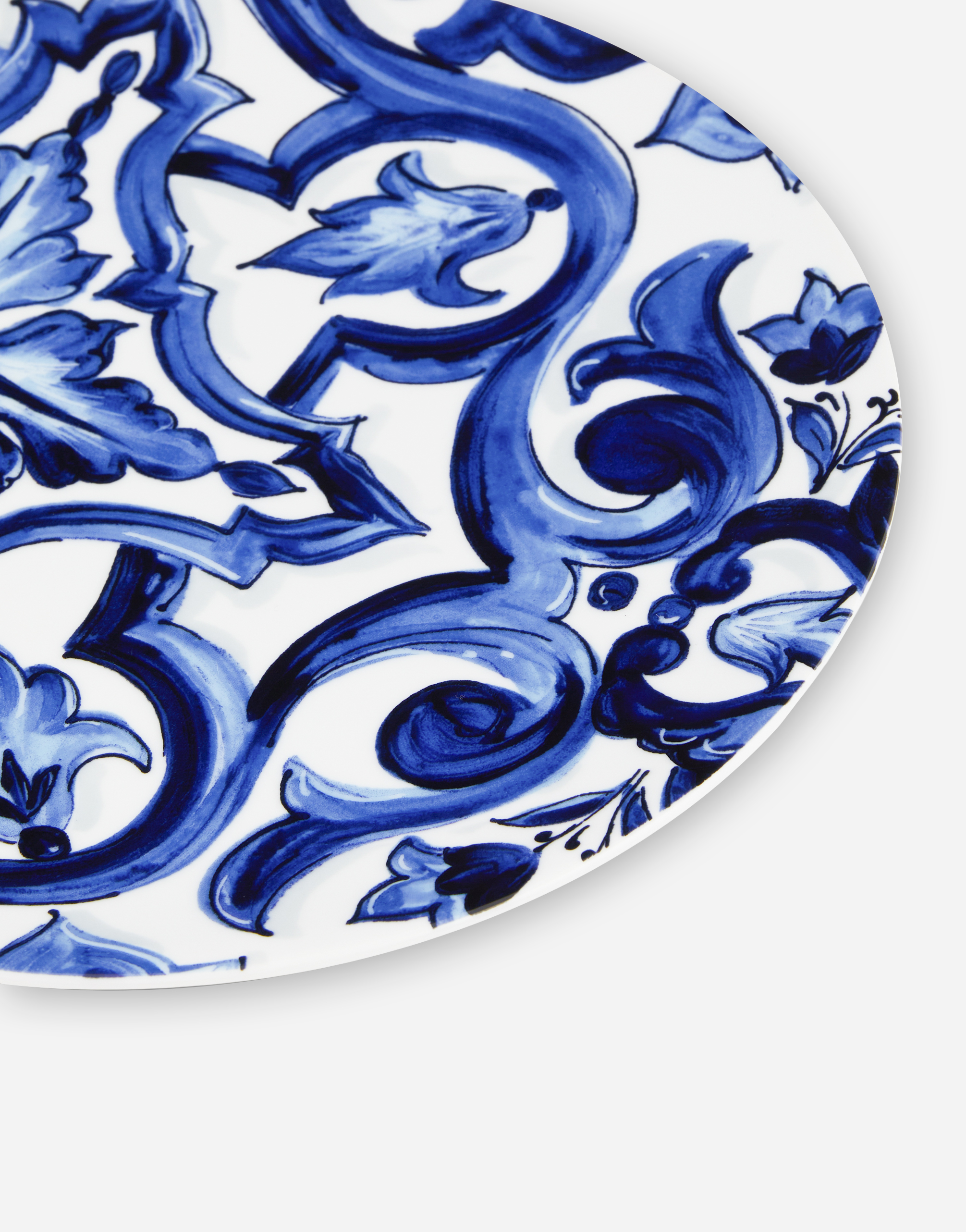 Shop Dolce & Gabbana Porcelain Charger Plate In Multicolor