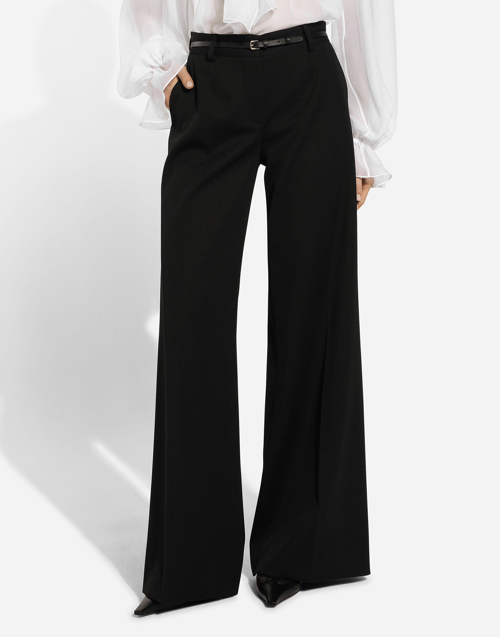 Dolce & Gabbana Casual Pants With Belt Loops In ブラック