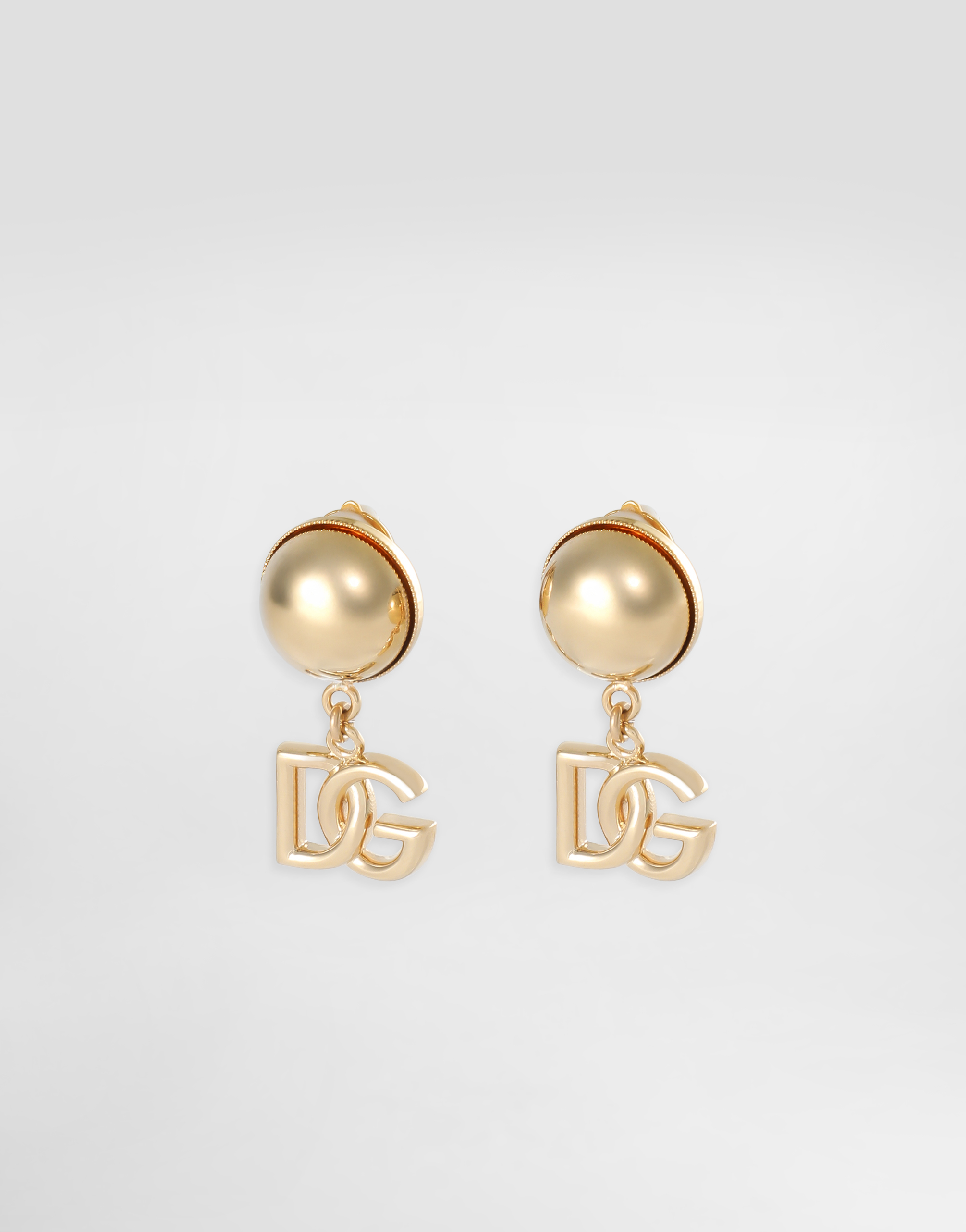 Dolce & Gabbana Dg Clip Earrings In Gold