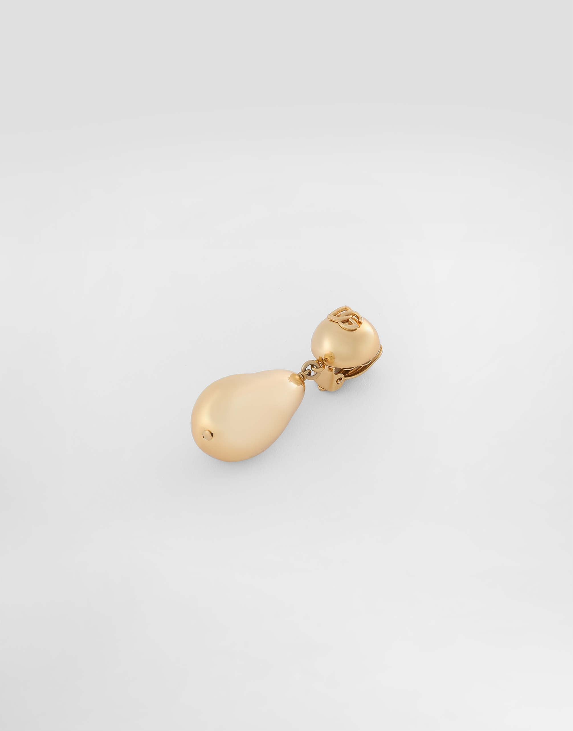 Dolce & Gabbana Teardrop Earrings With Dg Logo In ゴールド