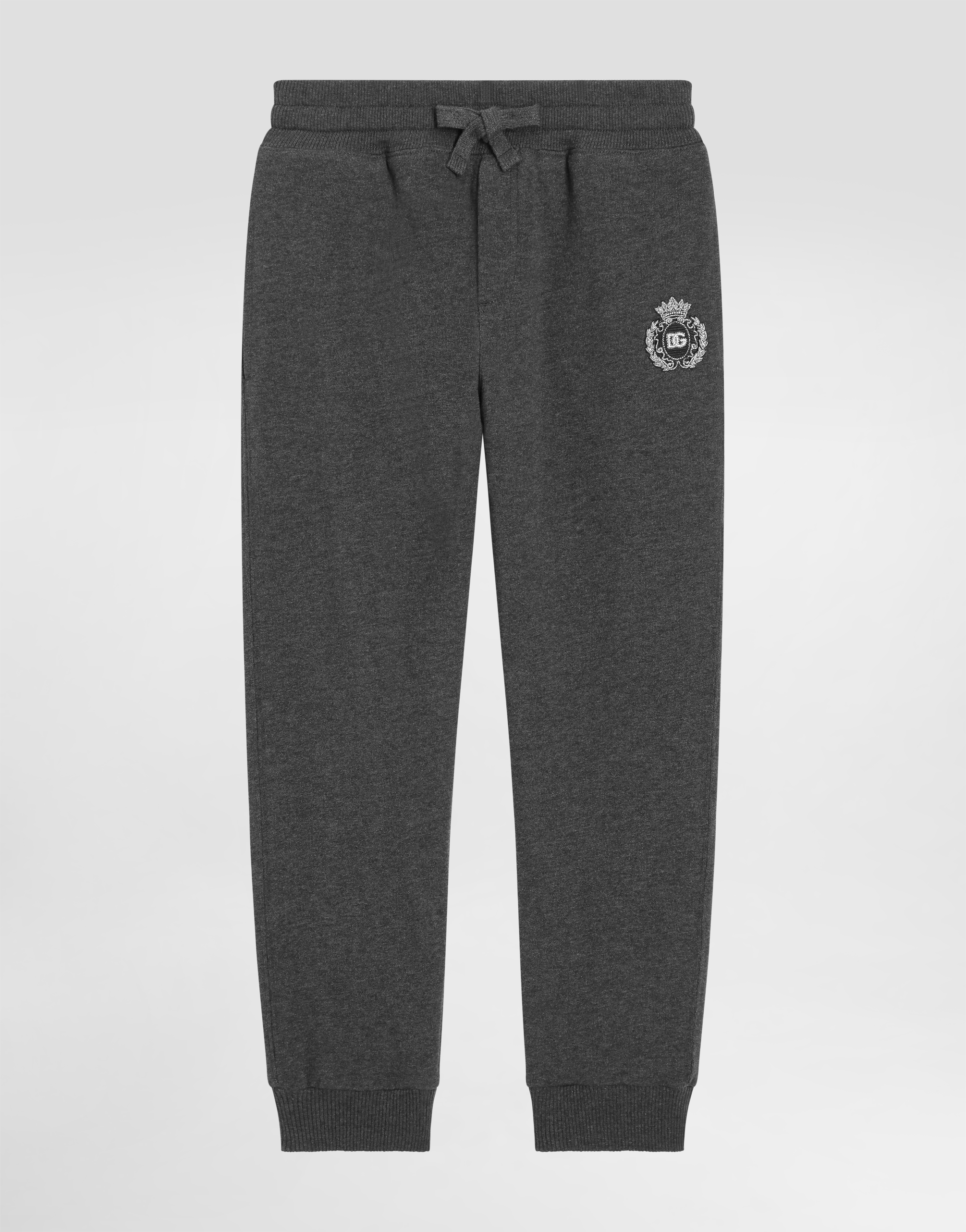 Fleece trousers with heraldic DG patch