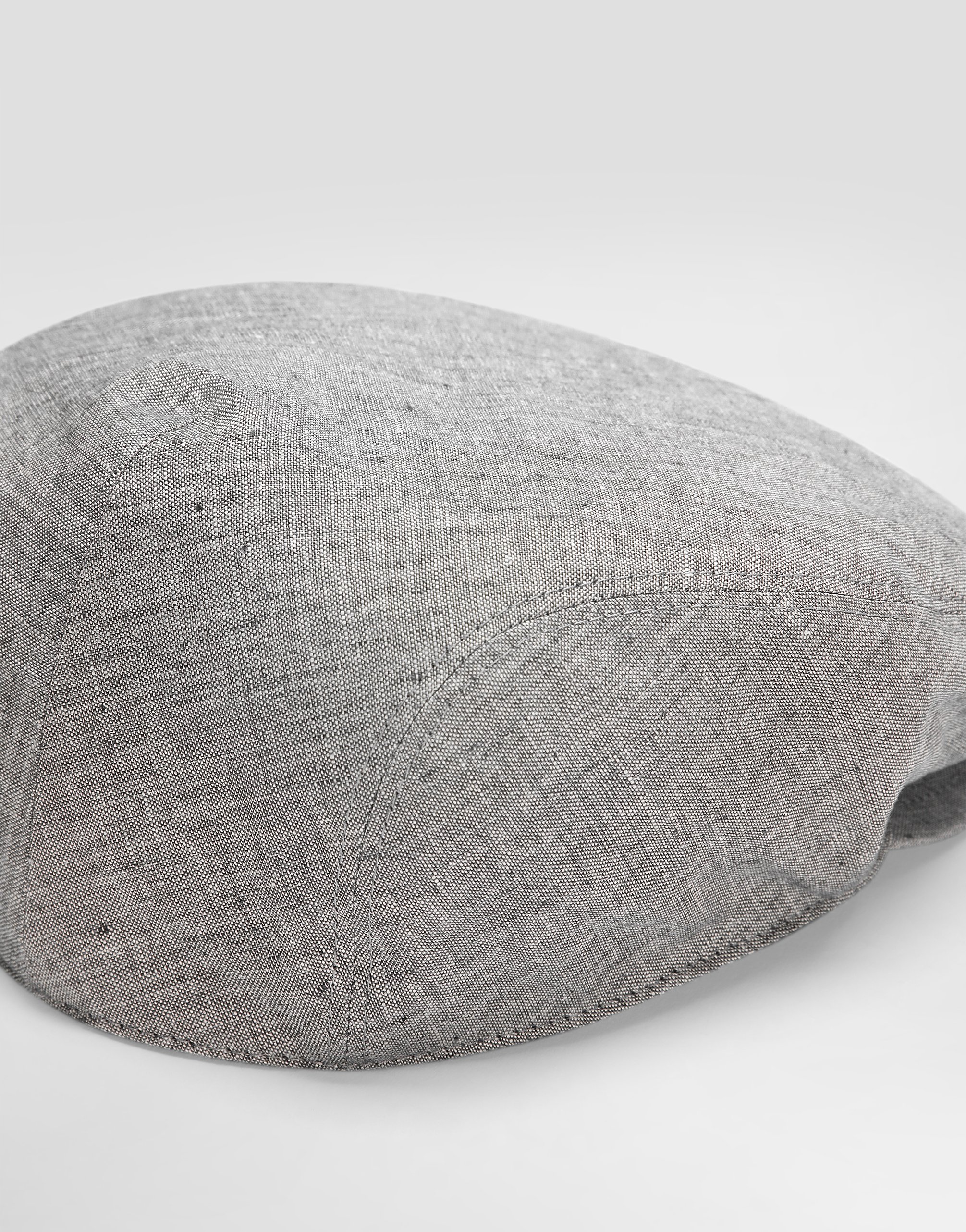 Flat cap washed linen canvas