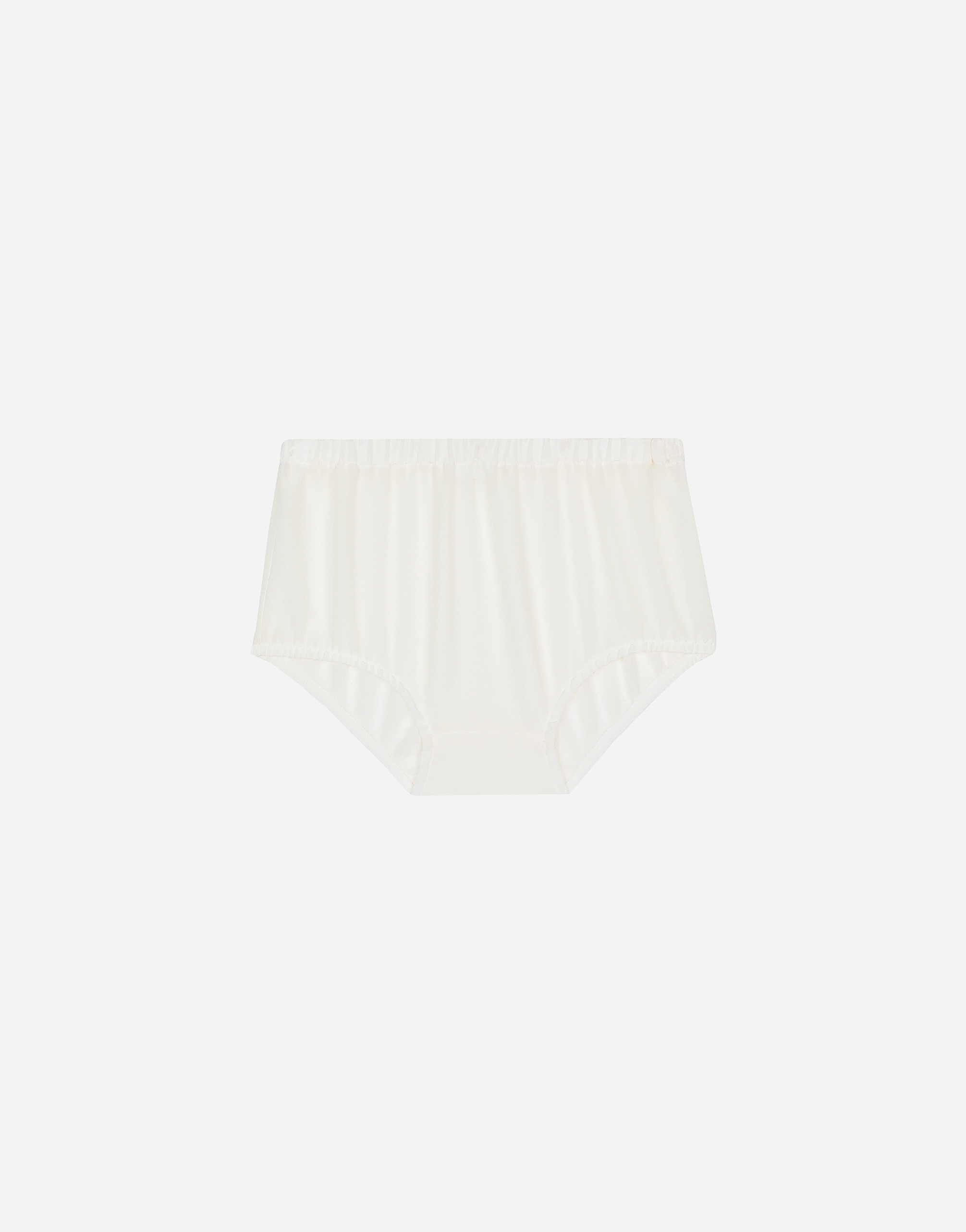  Dolce & Gabbana Dolce & Gabbana Empire-line Muslin Christening Dress With Short Sleeves - Man Dresses White Cotton 6 Months 