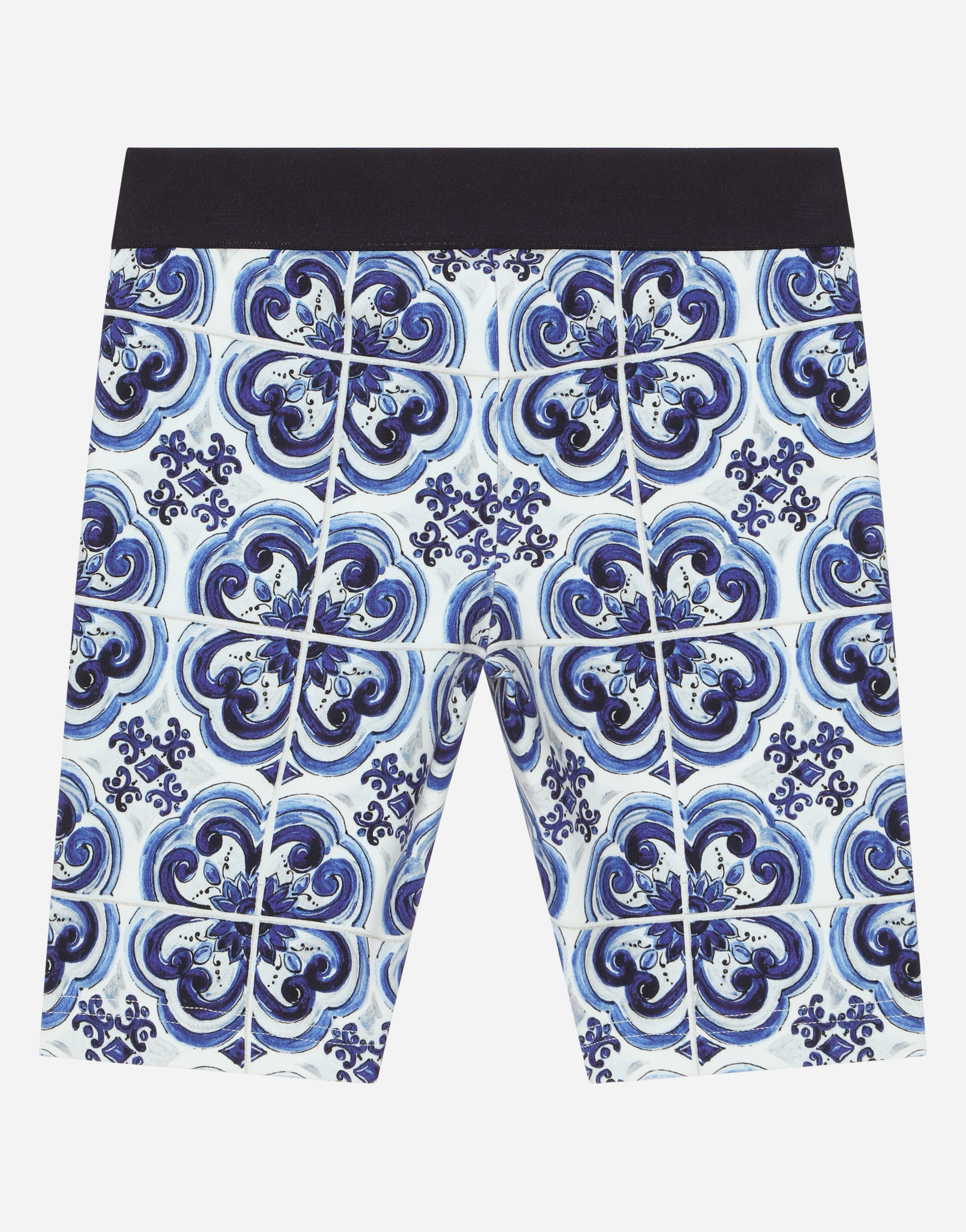 Majolica-print interlock cycling shorts