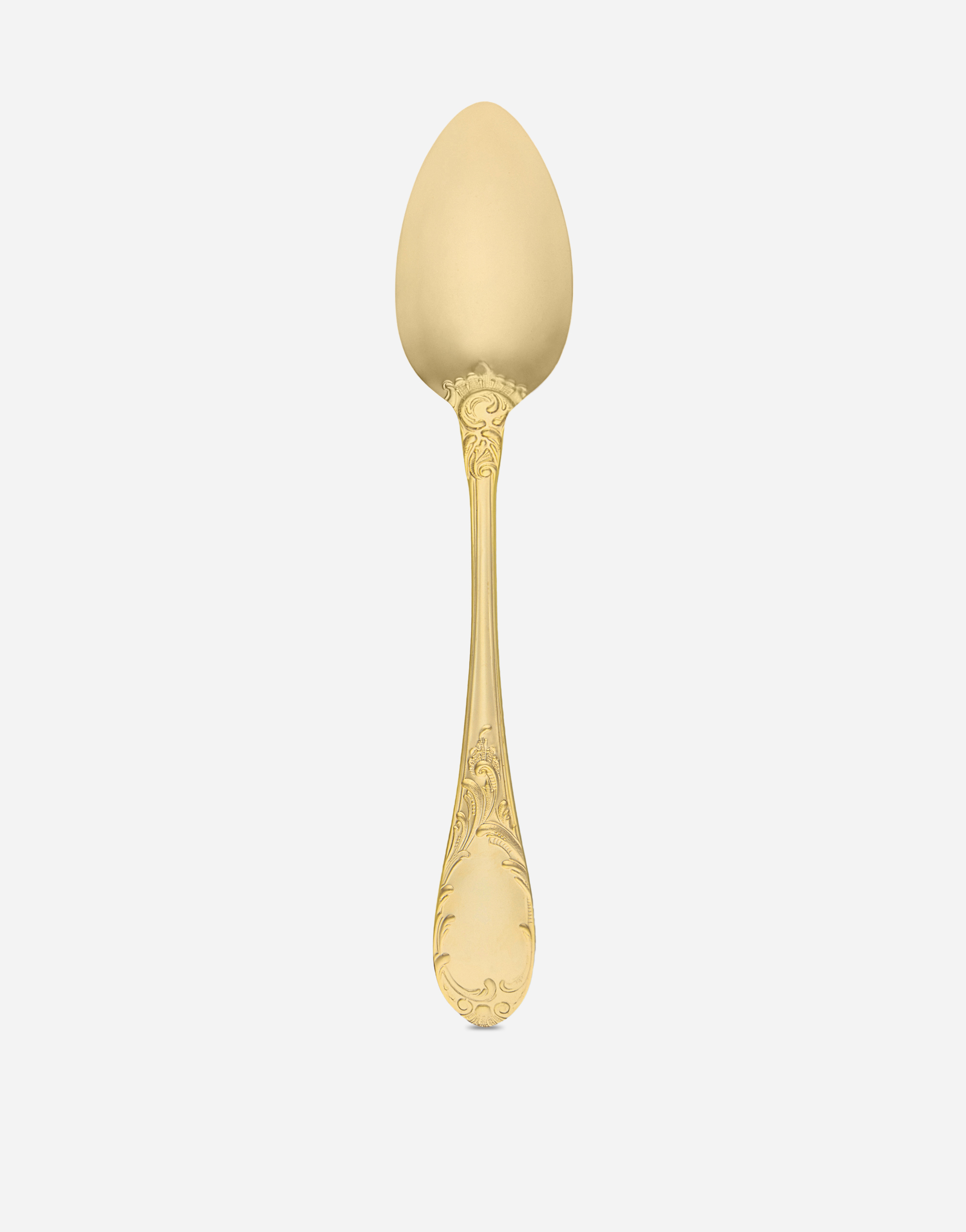 Dolce & Gabbana 24kt Gold-plated Soup Spoon In Multicolor
