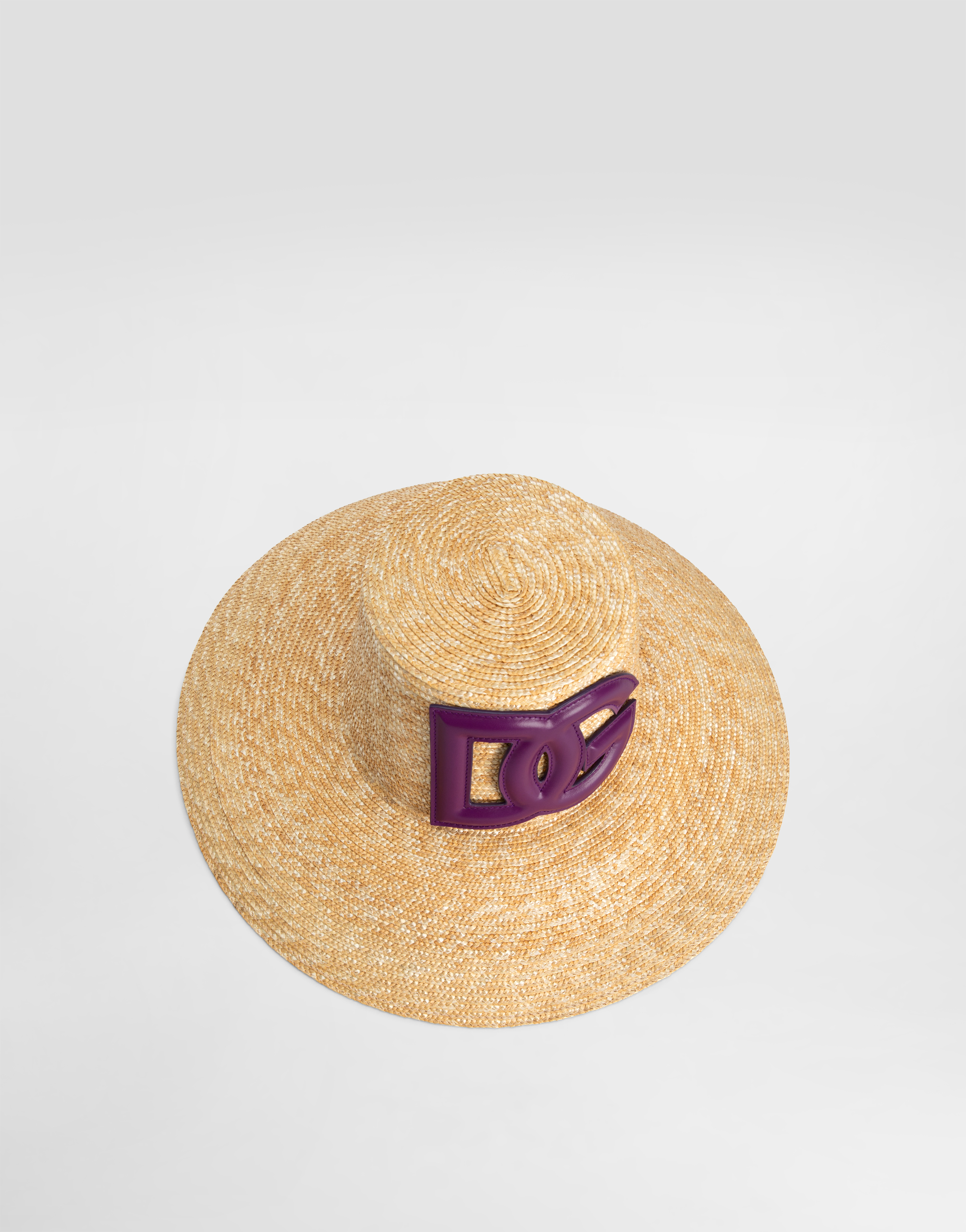 Dolce & Gabbana Raffia Hat In Neutral