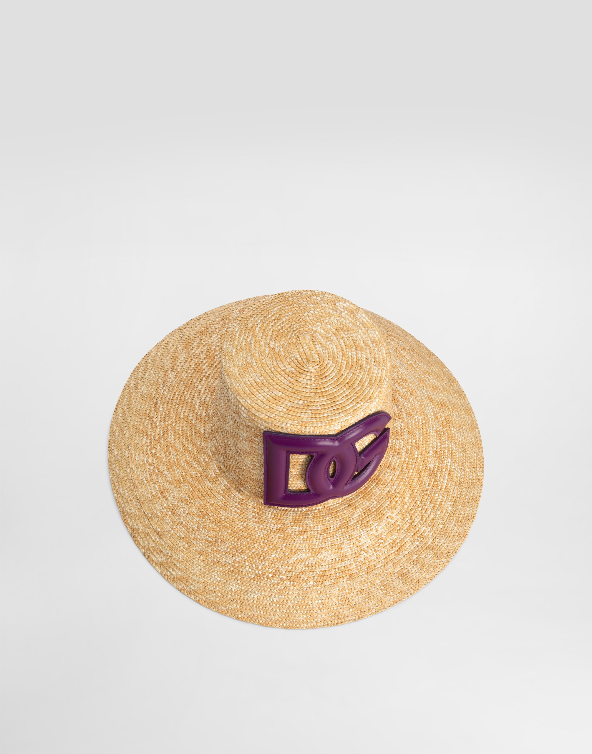 Dolce & Gabbana Raffia Hat In Neutral