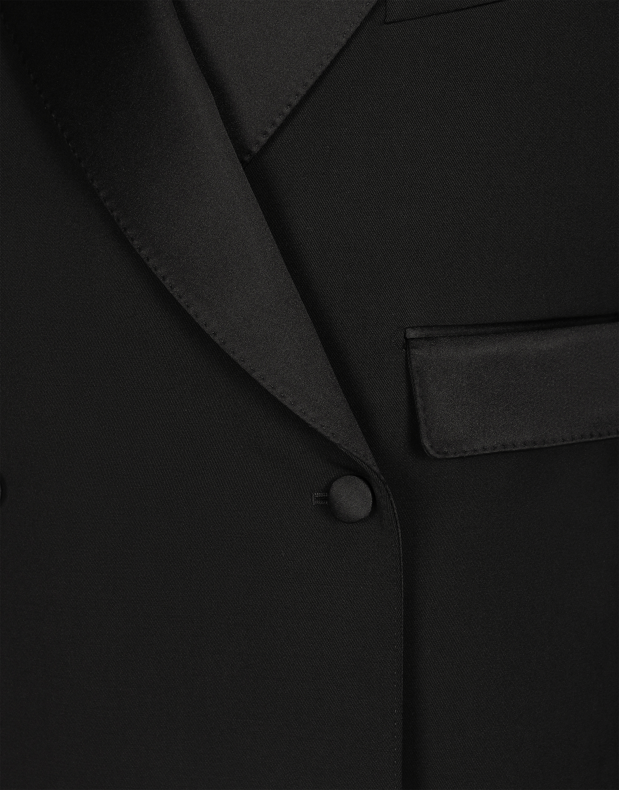 Dolce & Gabbana Double-breasted Gabardine Blazer - Women's - Silk/virgin Wool/polyester In Black