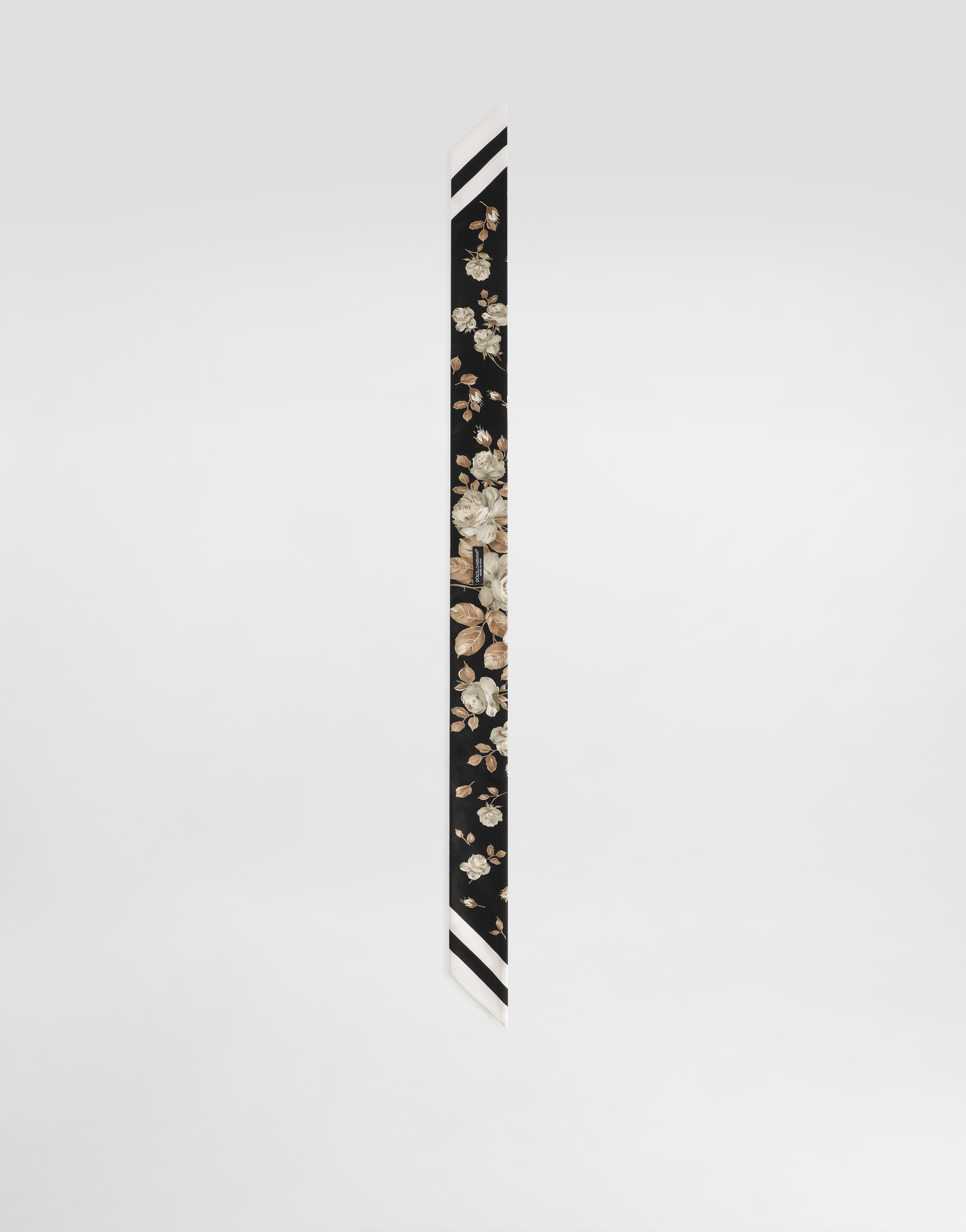 Dolce & Gabbana Silk Twill Bandeau In Animal Print