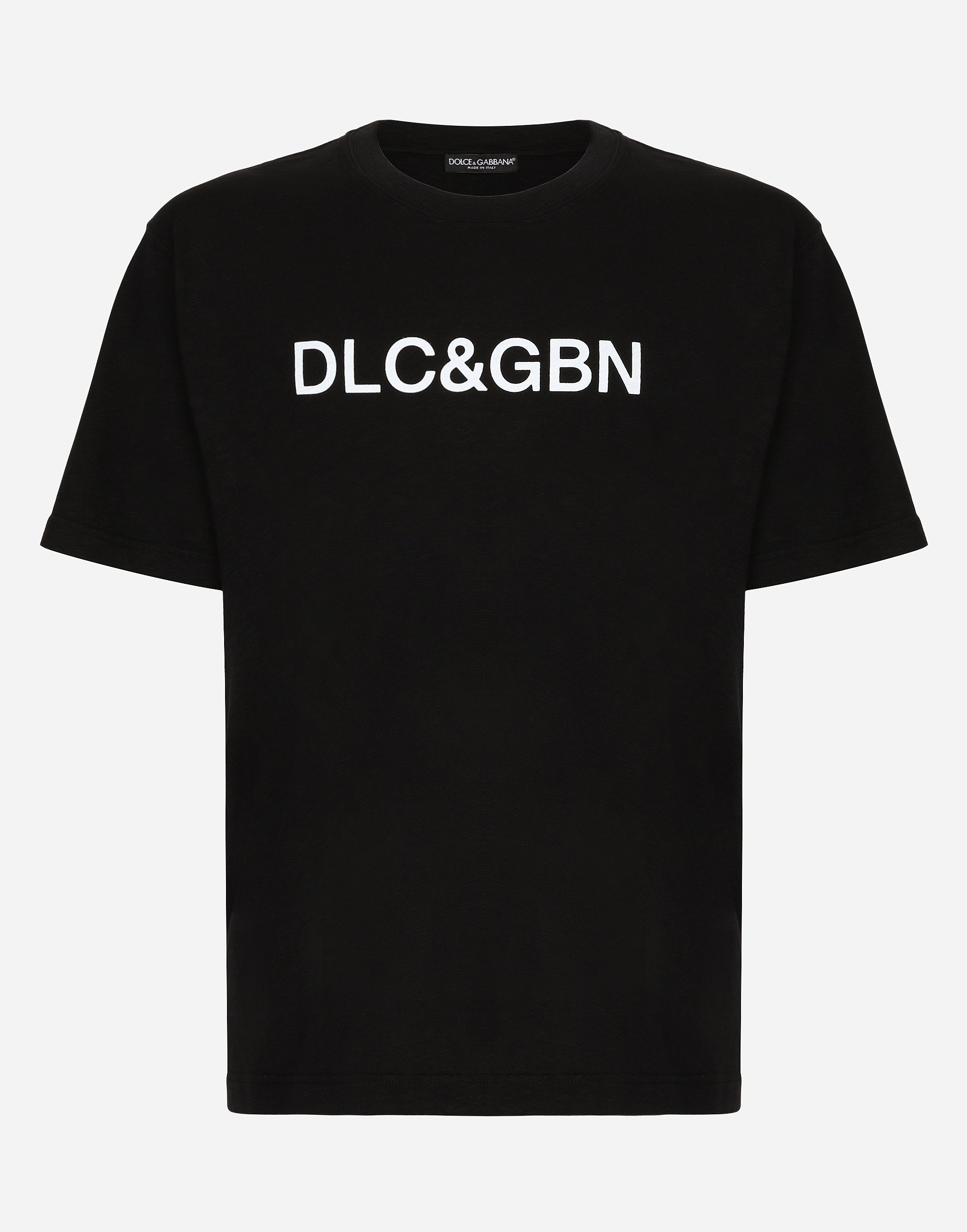 Dolce & Gabbana Cotton T-shirt With Dolce&gabbana Logo In Black