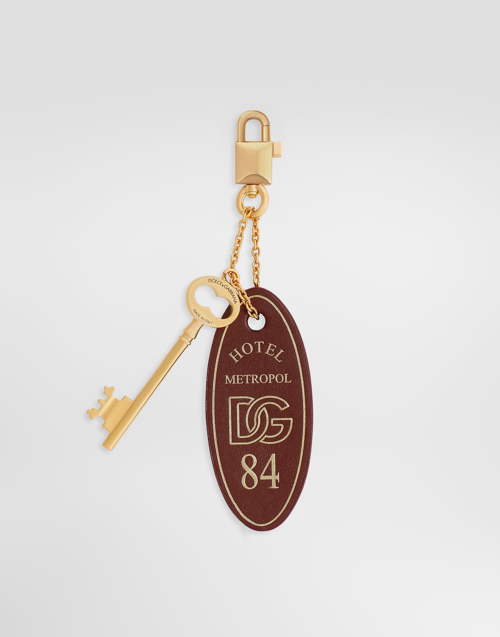Calfskin tassel keychain in Bordeaux for Women | Dolce&Gabbana® US