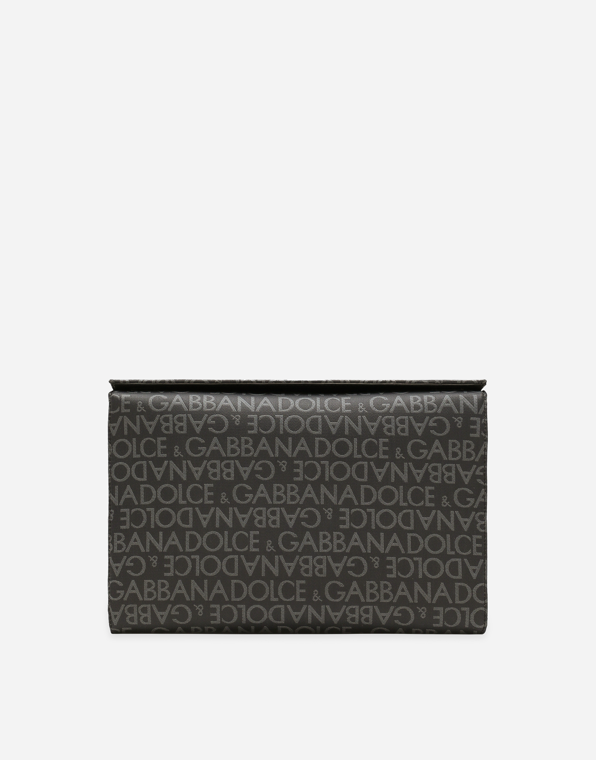 Coated jacquard crossbody bag