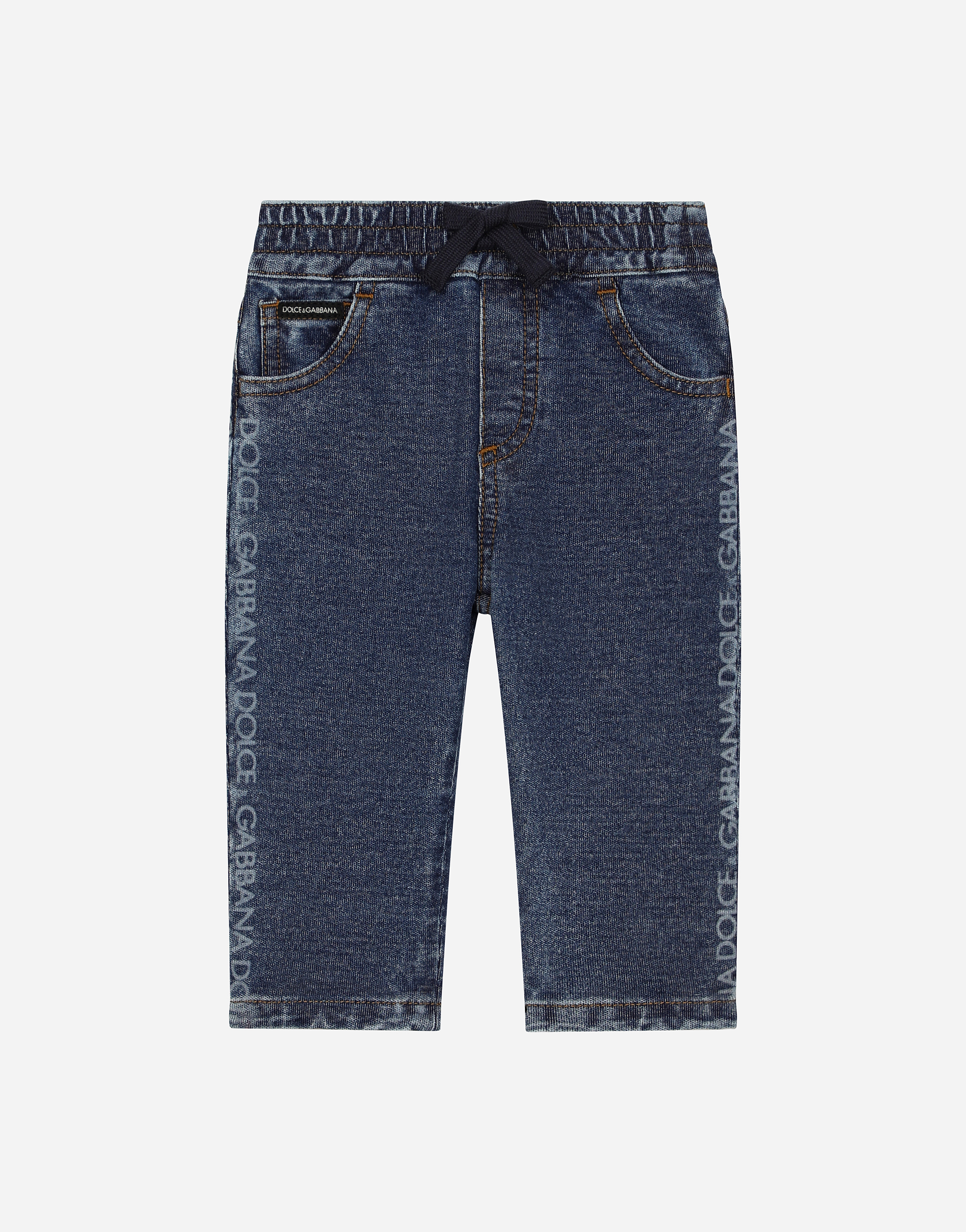 5-pocket denim jeans with Dolce&Gabbana logo