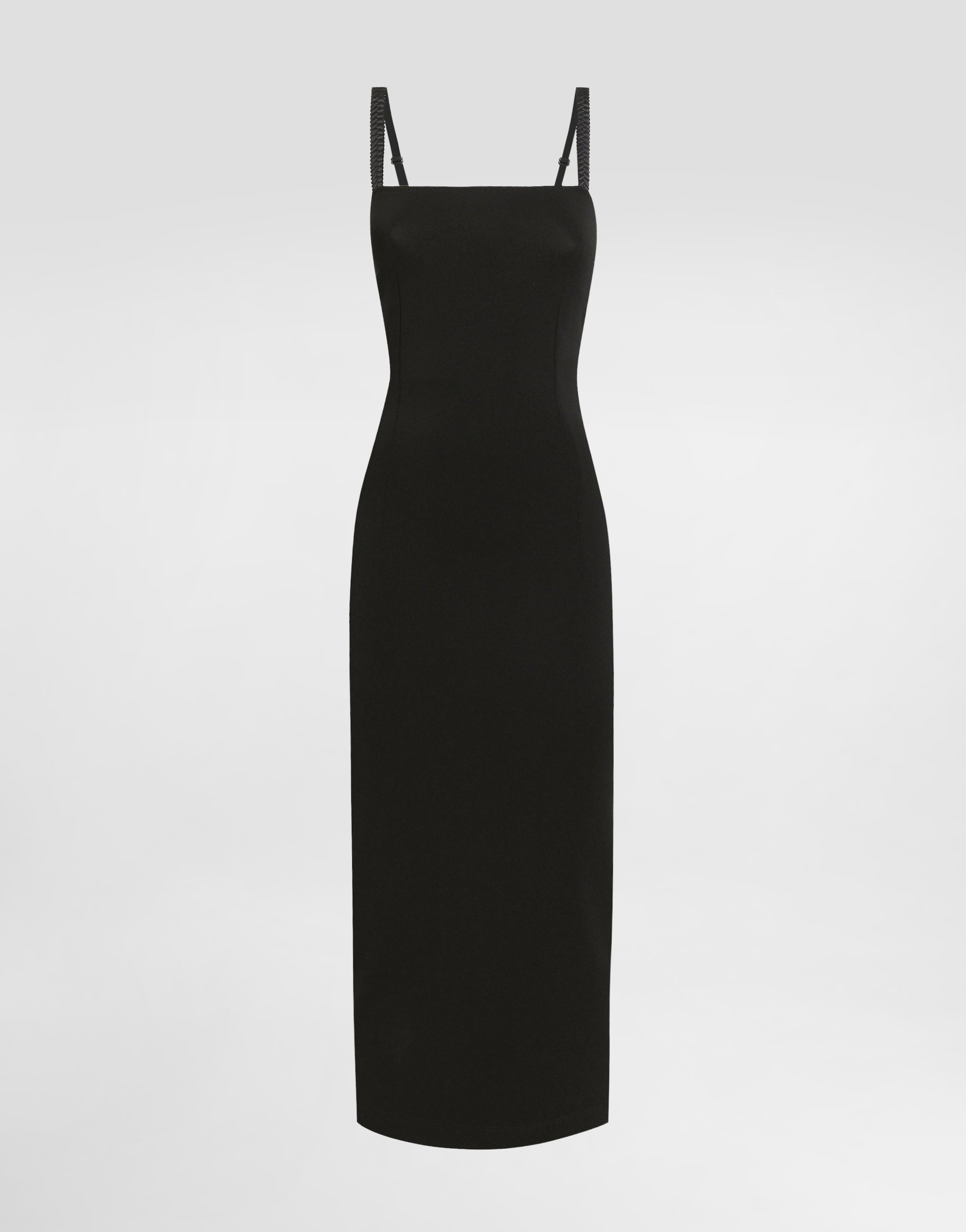 Jersey Milano rib sheath dress in Black for Women | Dolce&Gabbana® US