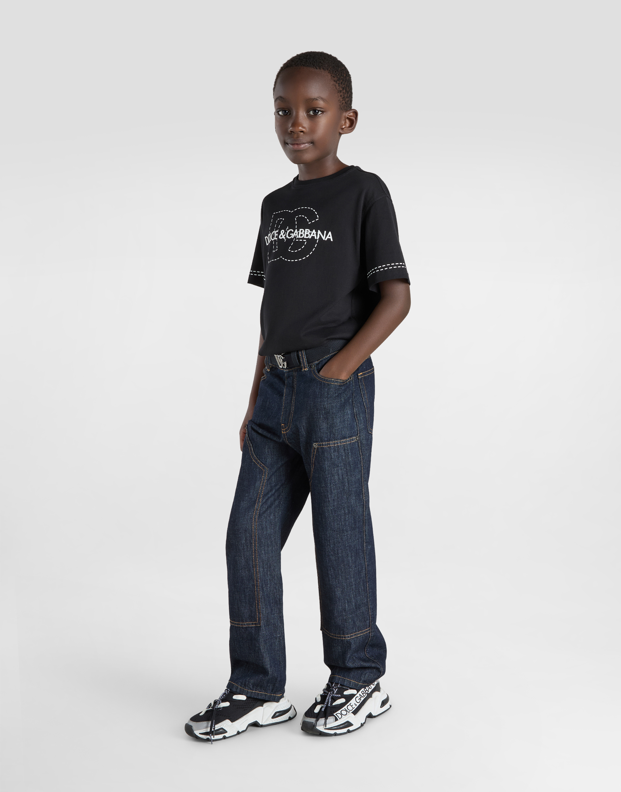 Jersey T-shirt with Dolce&Gabbana logo