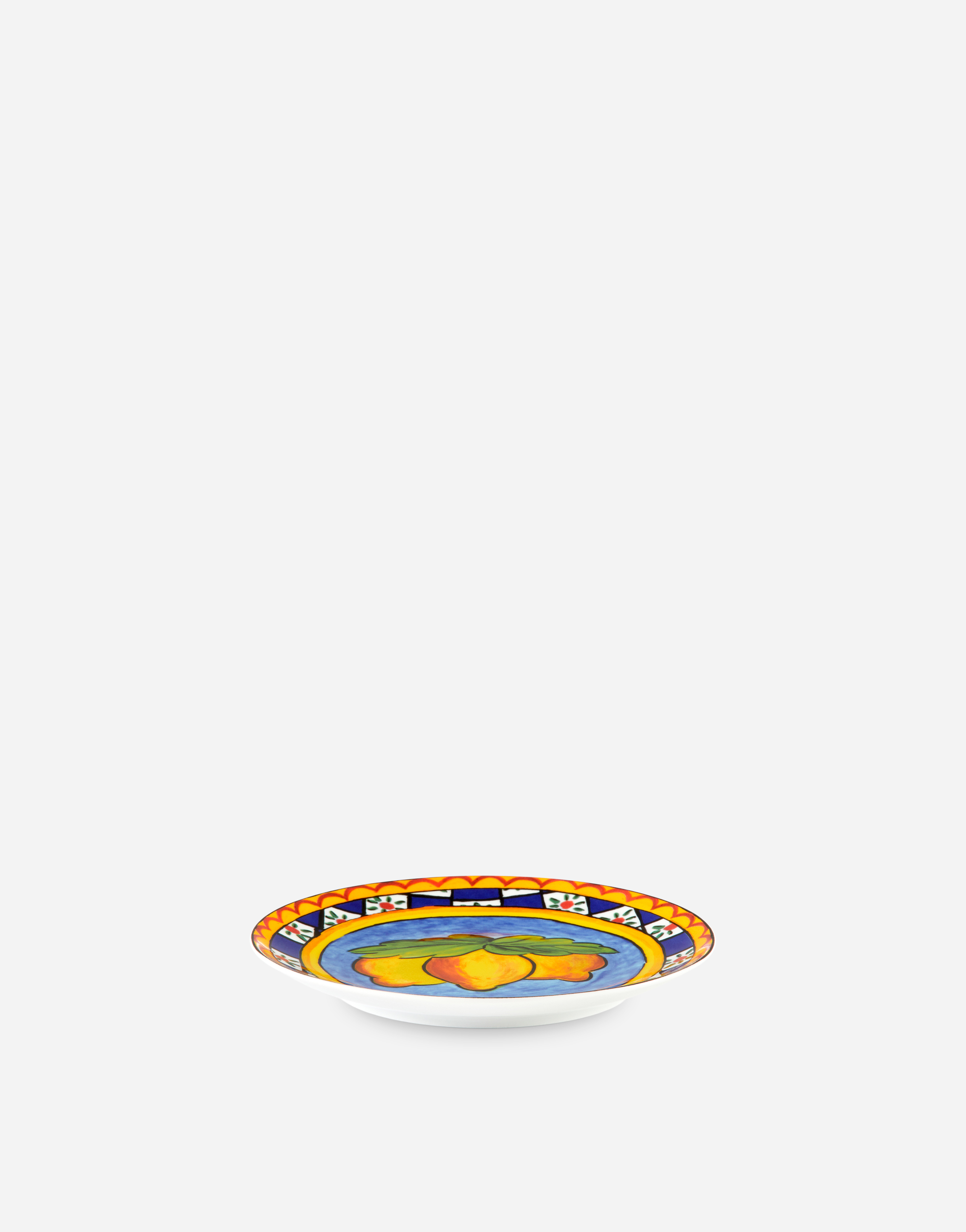 Shop Dolce & Gabbana Set 2 Porcelain Bread Plates In Multicolor