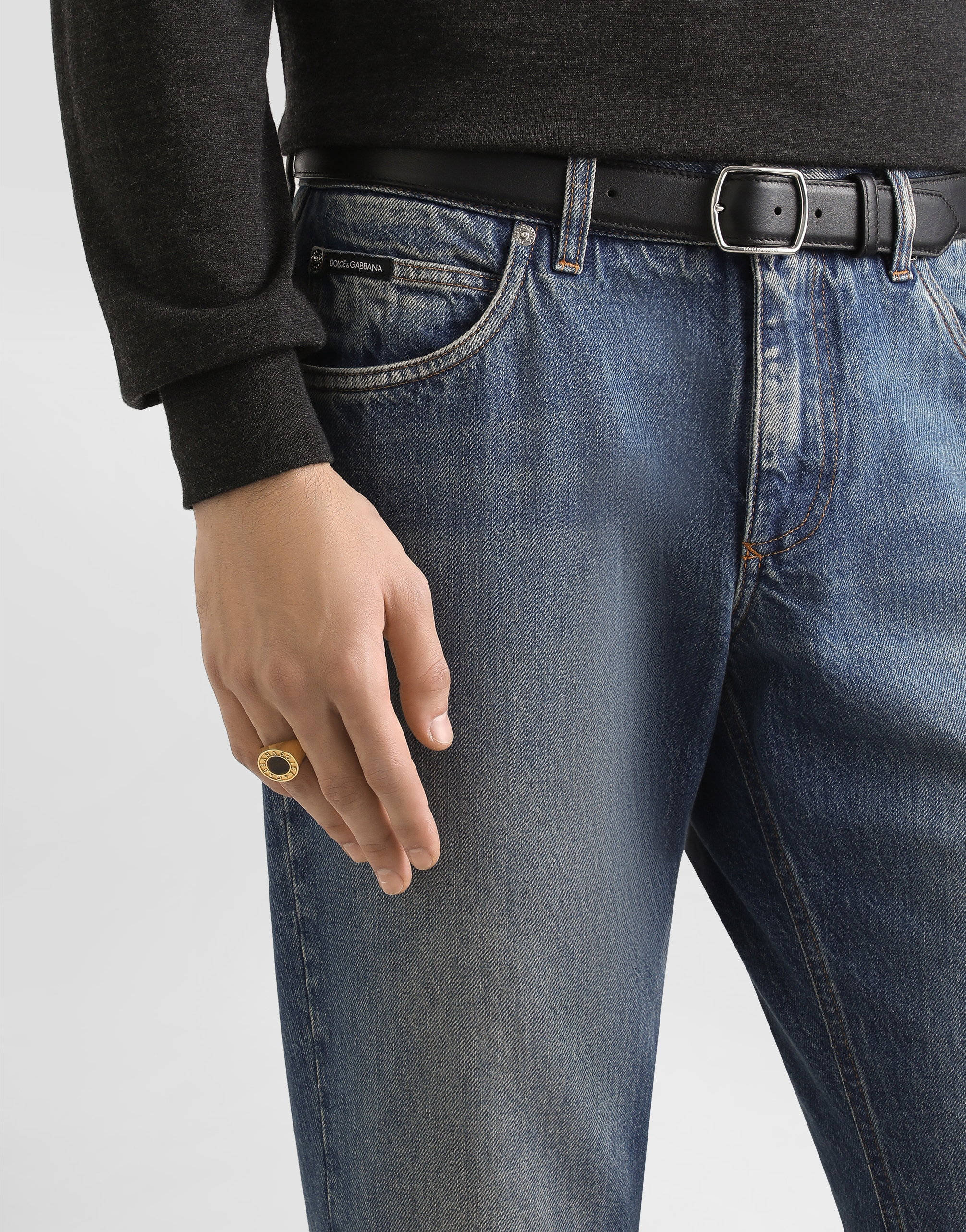 Regular cotton jeans