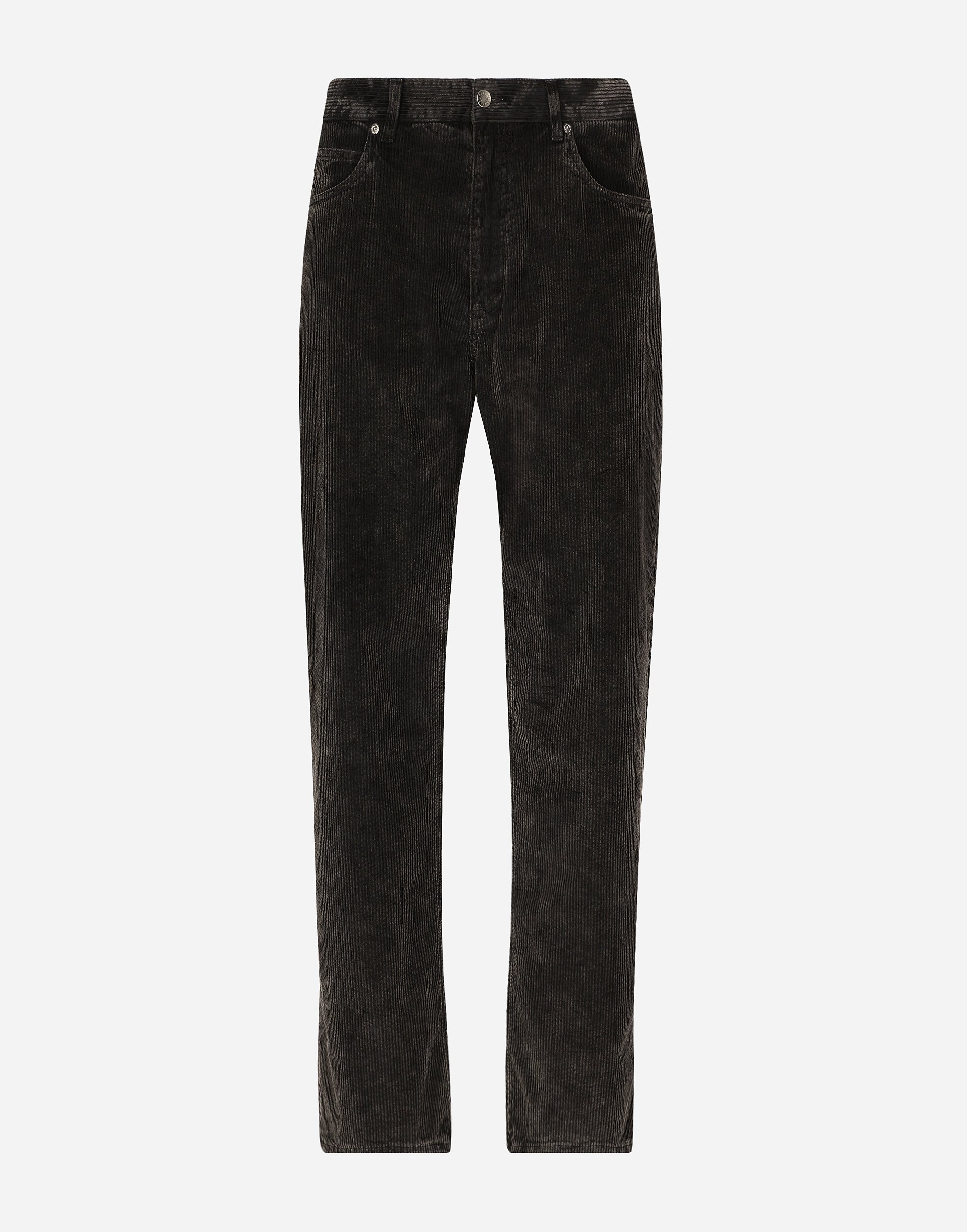 Dolce & Gabbana Oversize Velvet Pants - Man Pants And Shorts Black
