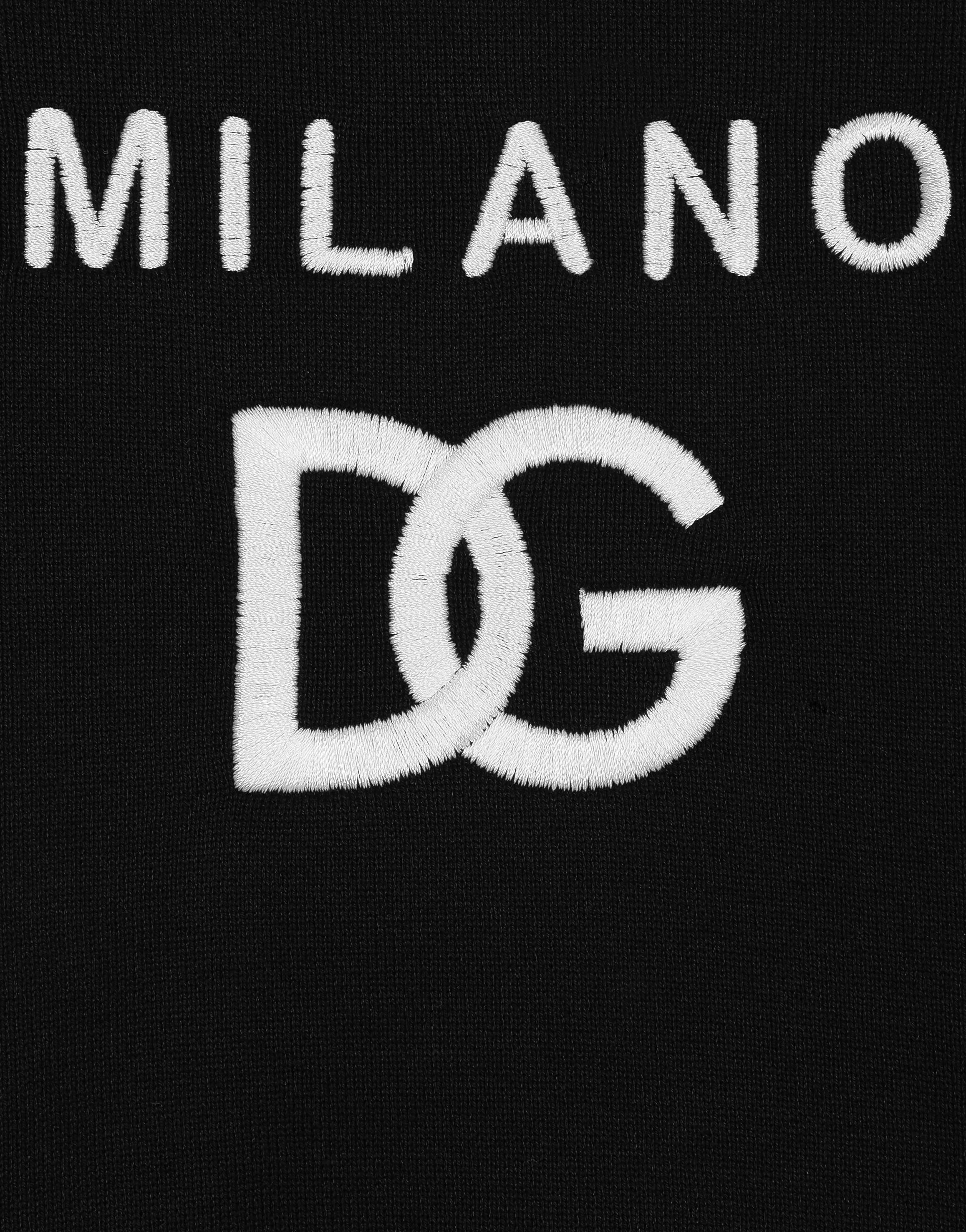 Dolce & Gabbana Jersey Sweatshirt With Dolce&gabbana Print In Black