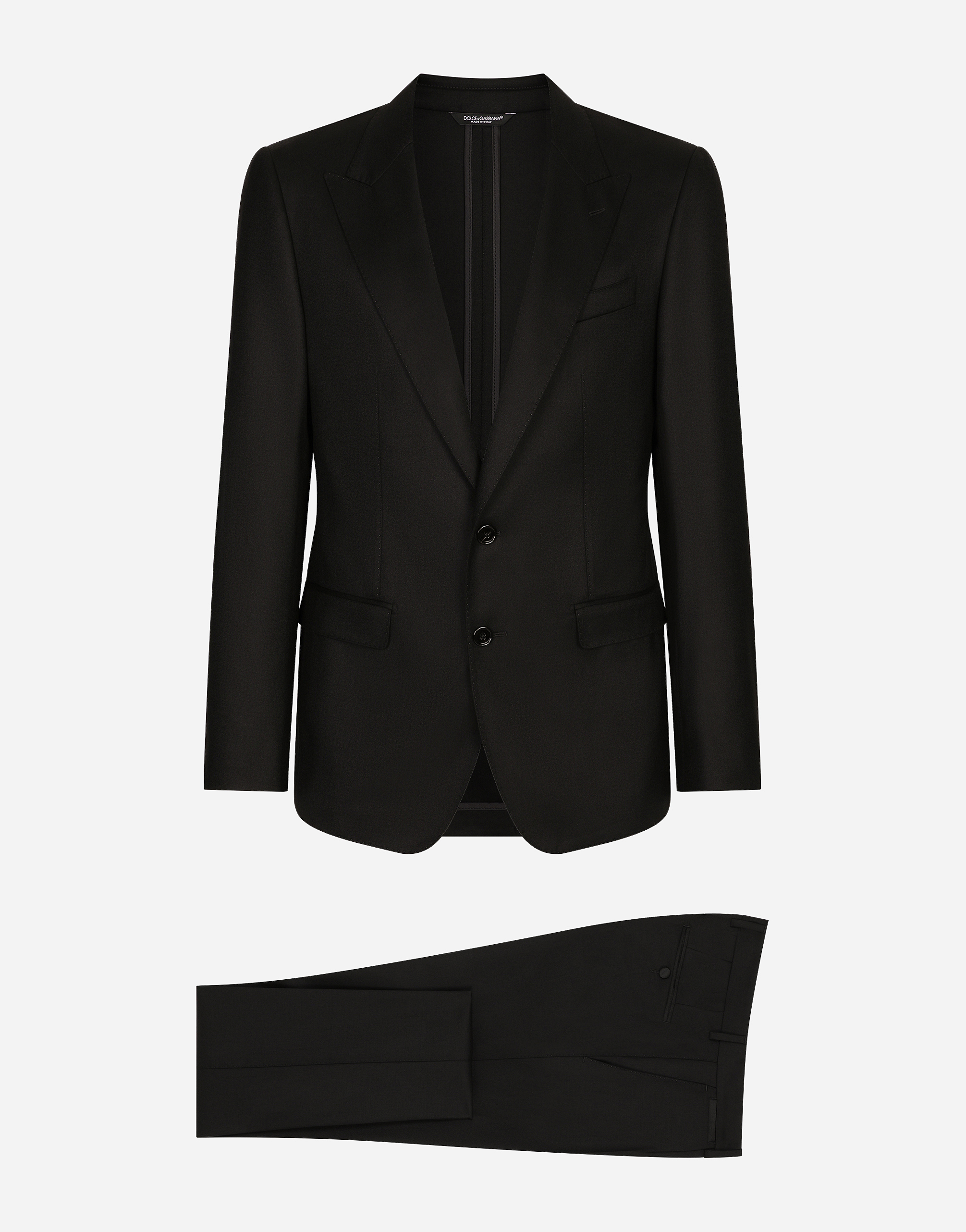 Blackのメンズ シングルブレスト タキシードスーツ | Dolce&Gabbana®