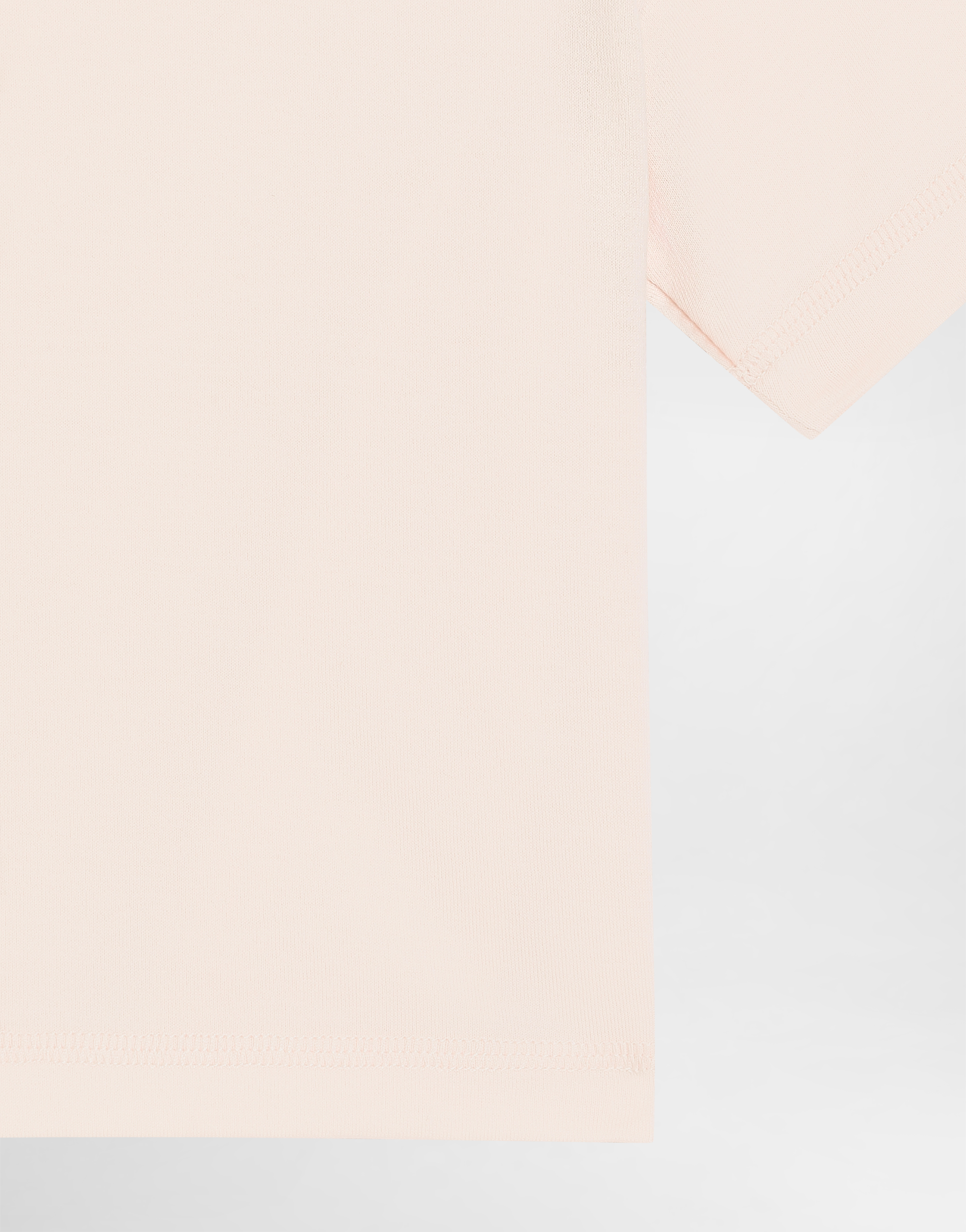 Dolce & Gabbana Jersey T-shirt With Dolce&gabbana Laser Logo In Pink