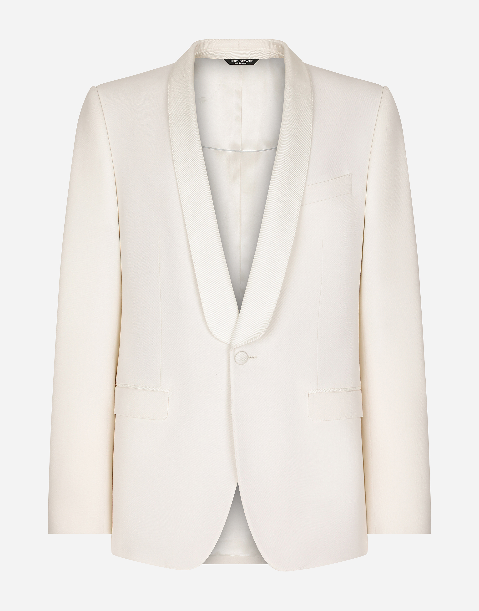 DOLCE & GABBANA SINGLE-BREASTED STRETCH WOOL SICILIA-FIT JACKET