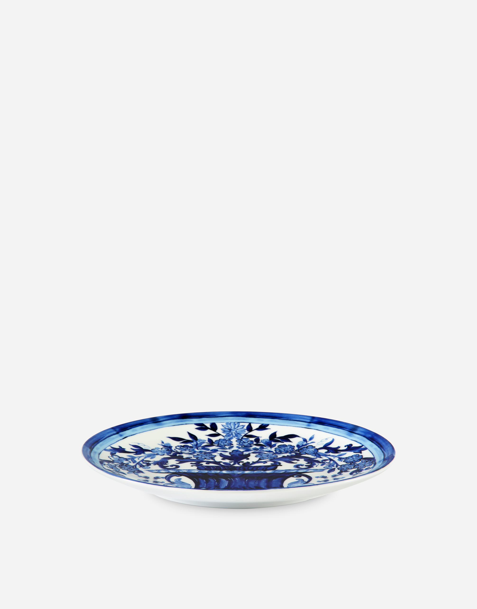 Dolce & Gabbana Set 2 Porcelain Dinner Plates In Multicolor