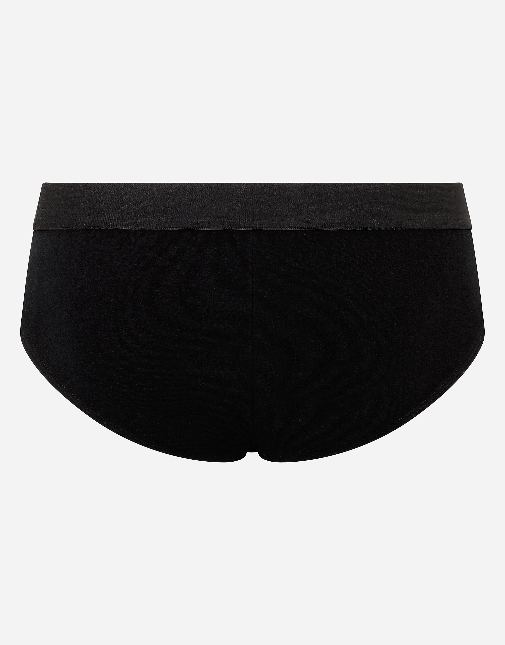 Dolce & Gabbana Brando Briefs In Two-way Stretch Cotton Jersey In Black