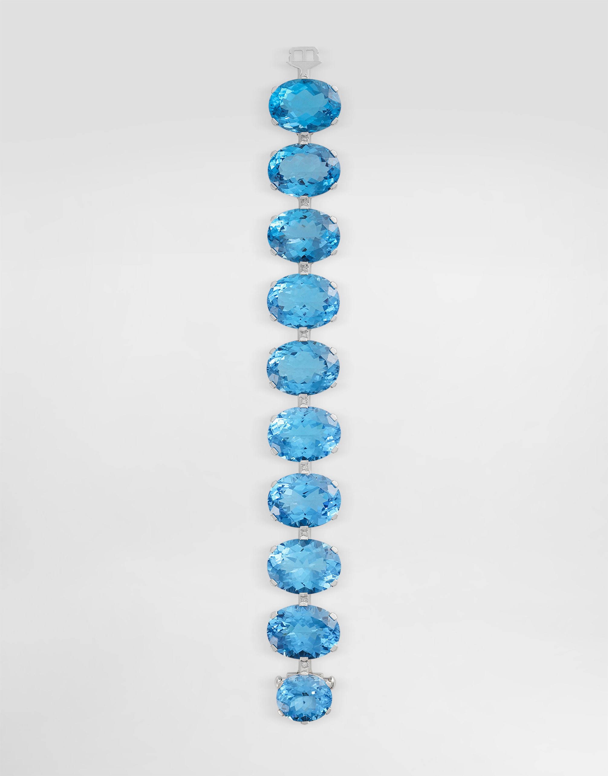  Dolce & Gabbana Dolce & Gabbana Anna Bracelet In 18-carat White Gold With Topazes And Diamonds - Woman Bracelets White Onesize 