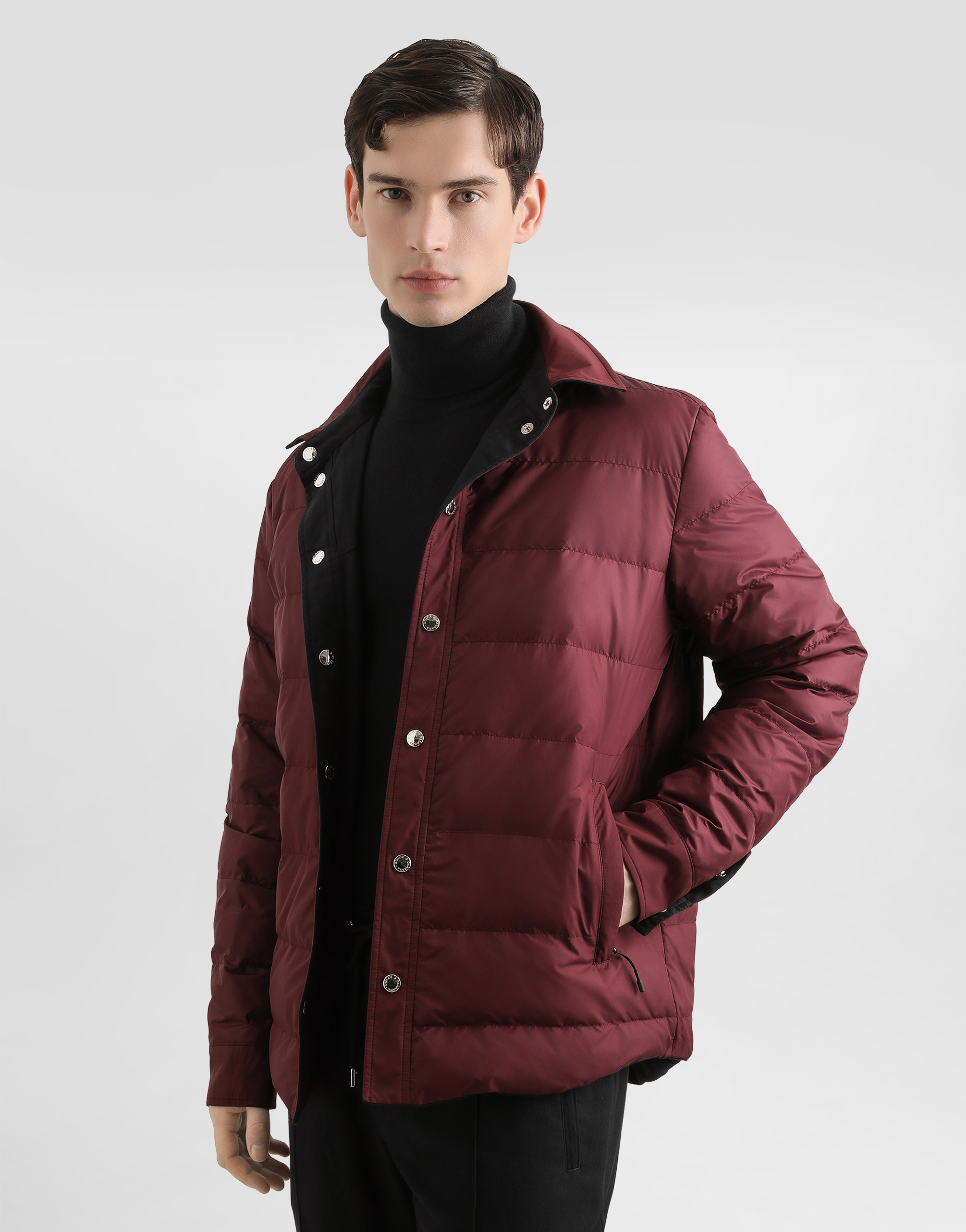 Reversible shirt jacket