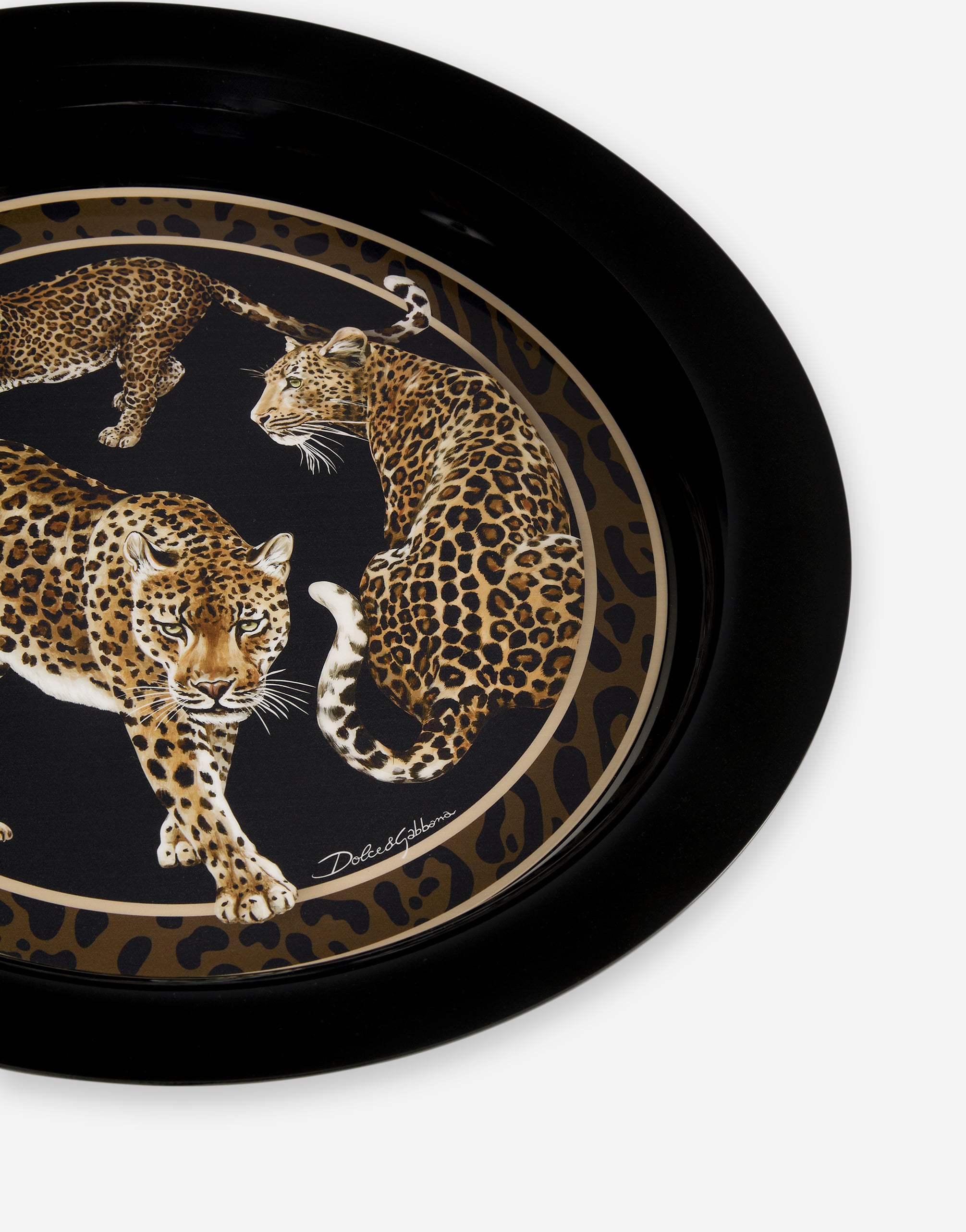  Dolce & Gabbana Metal Tray - Rund Mehrfarbig Onesize 