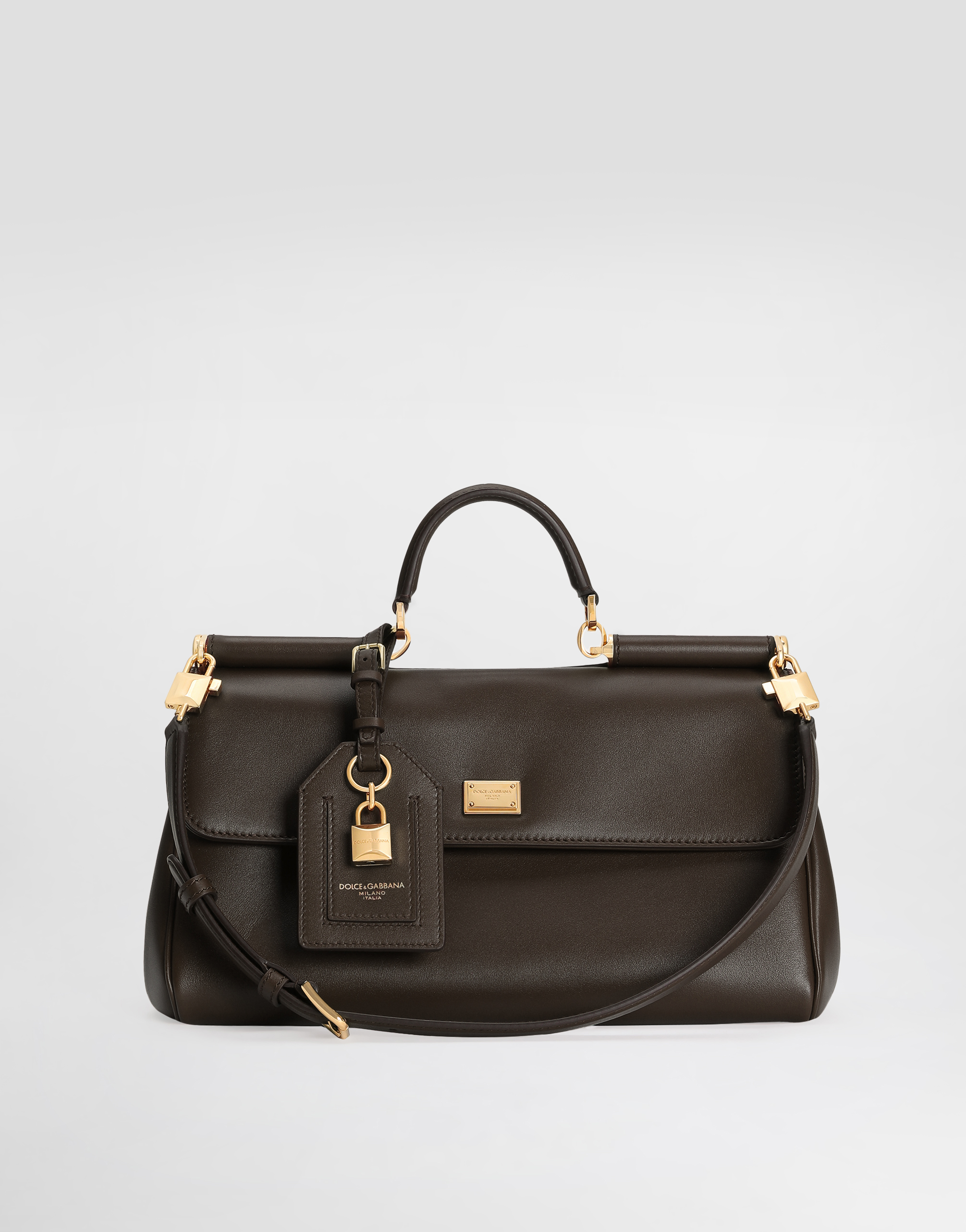 Dolce & Gabbana My Sicily Medium Tote Bag With Handle In Brown