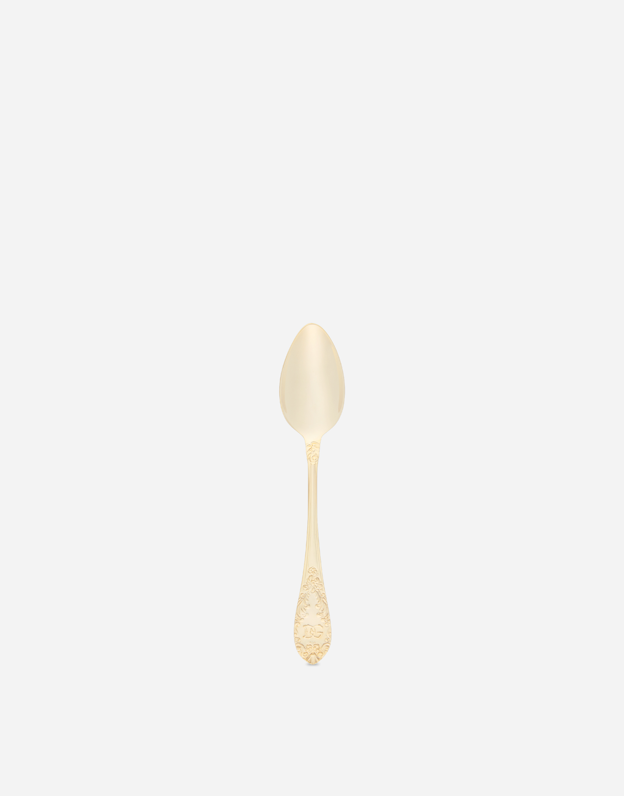 Dolce & Gabbana 24k Gold Plated Teaspoon In Multicolor