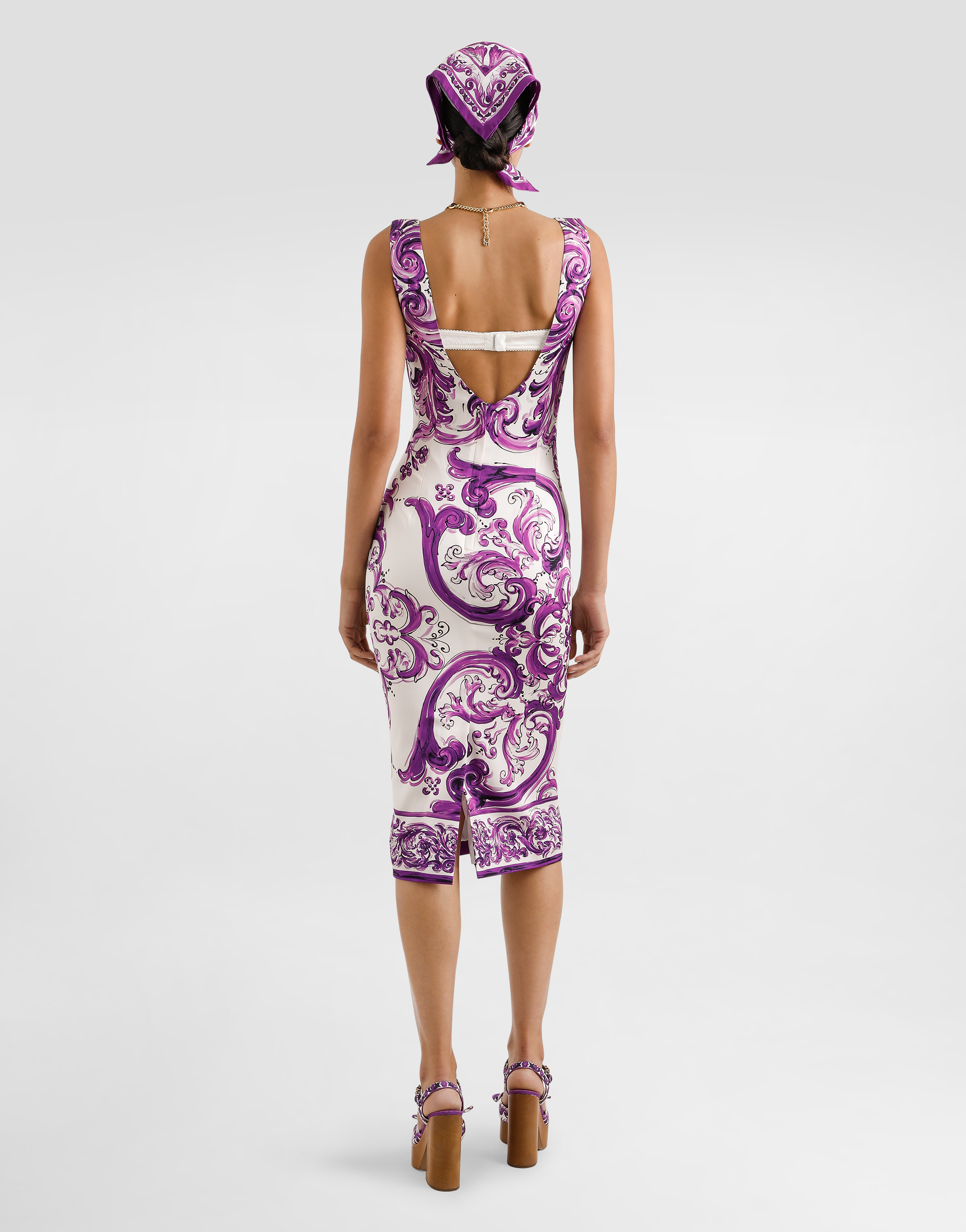 Dolce & Gabbana Scoop Neckline Fitted Silhouette Intricate Pattern