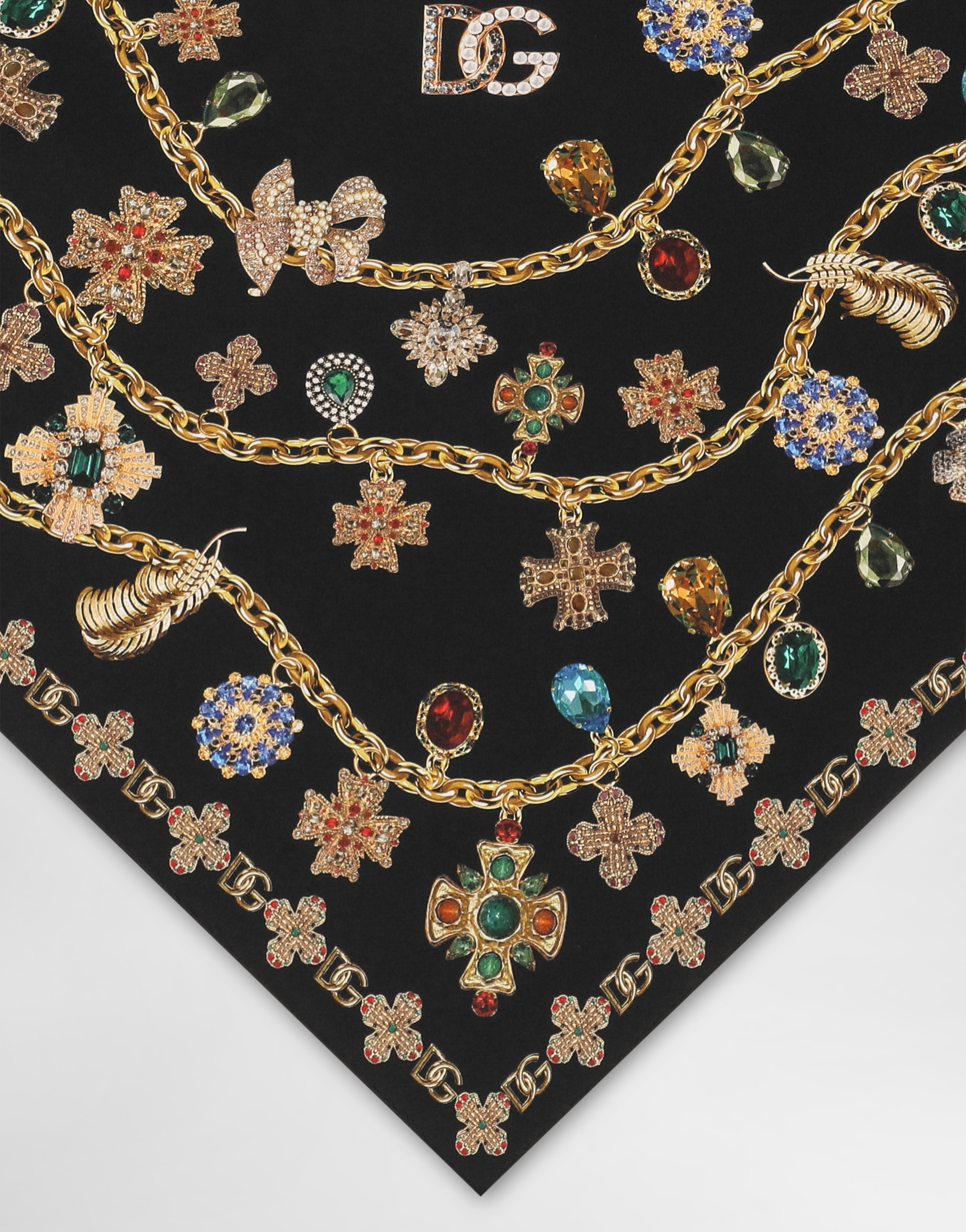 Silk twill stole