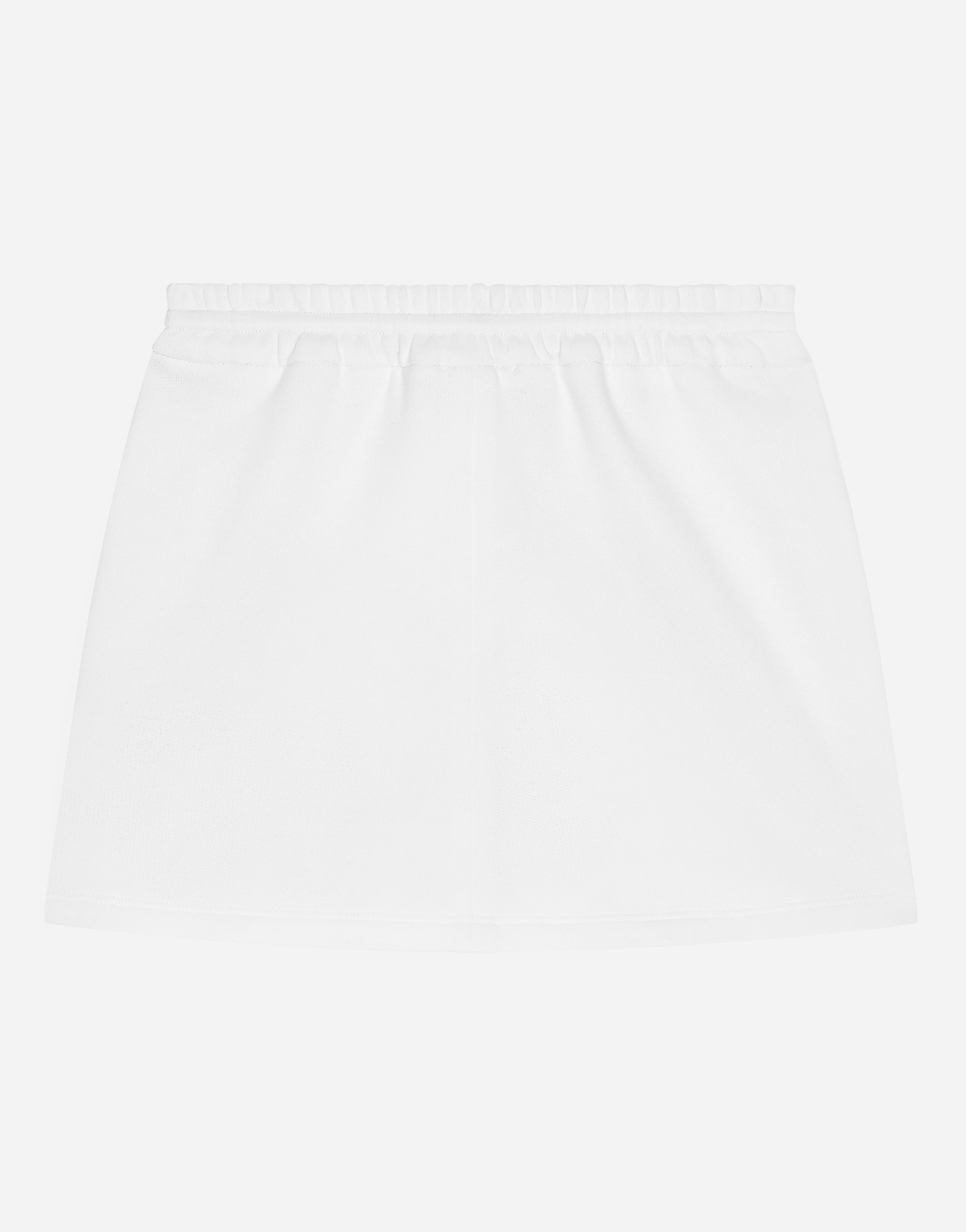 Short jersey skirt with DG logo