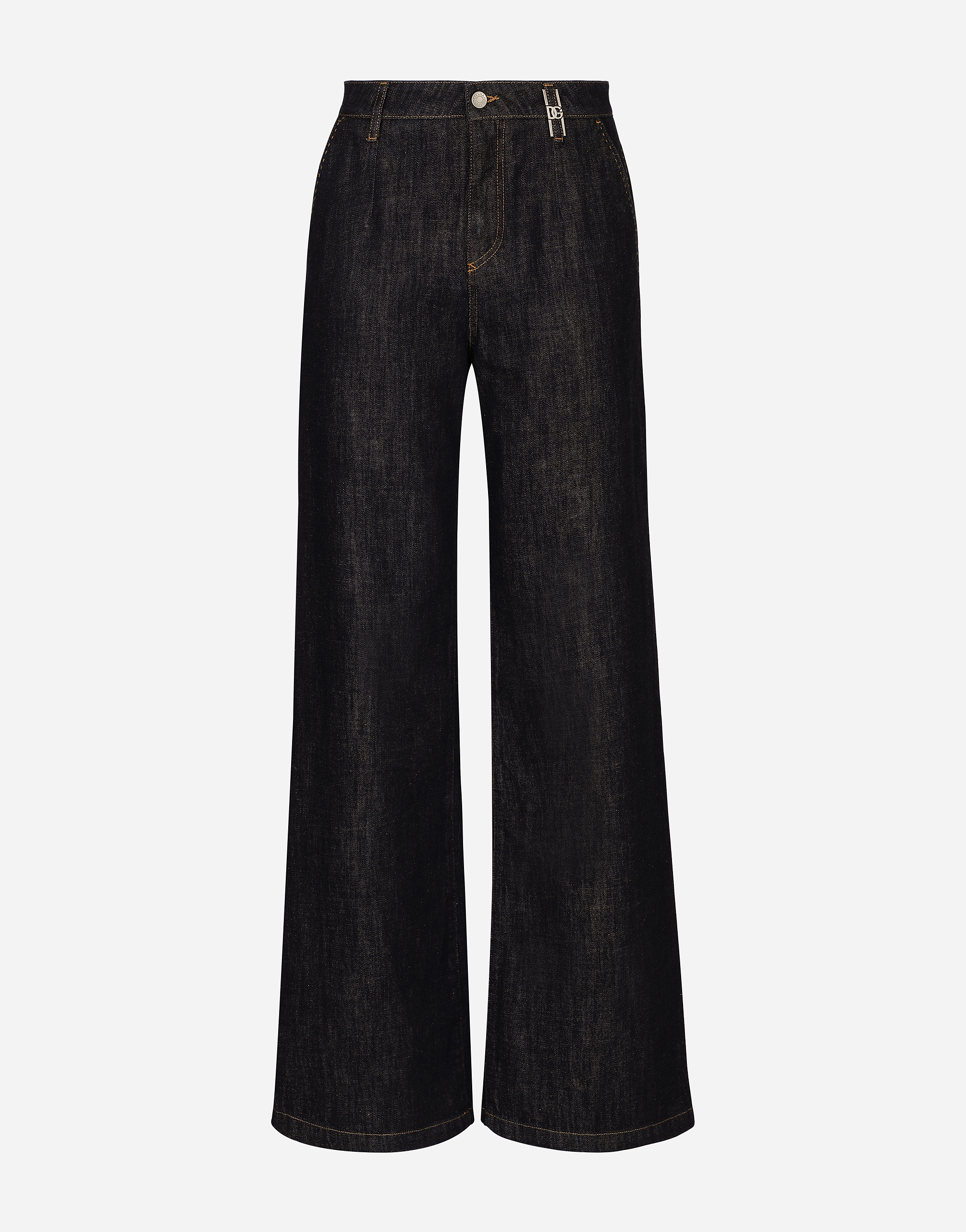 Dolce & Gabbana Cotton Denim Palazzo Jeans - Woman Denim And Jeans Multi-colored