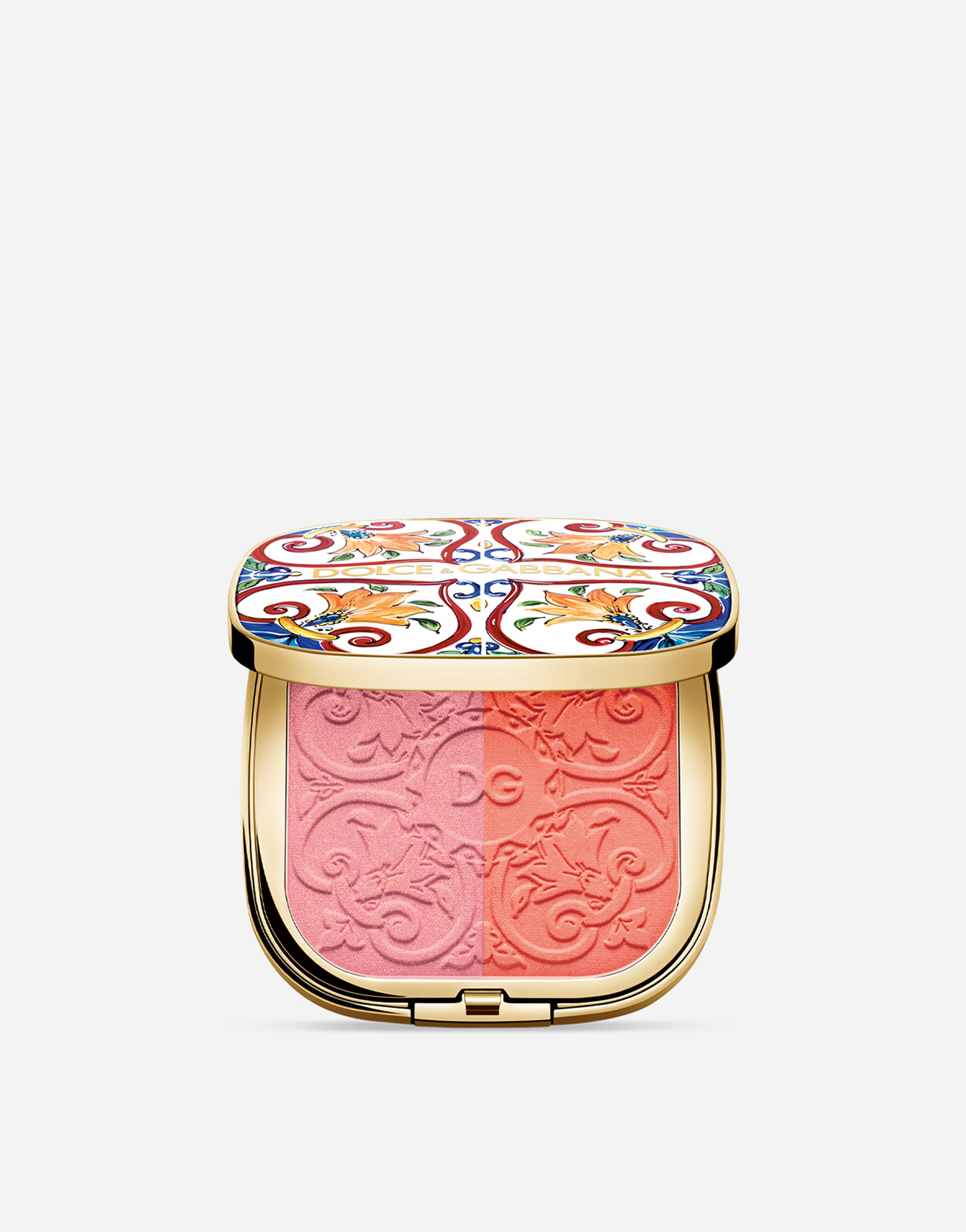 Shop Dolce & Gabbana Illuminating Powder Duo In Tender Apricot 2.1